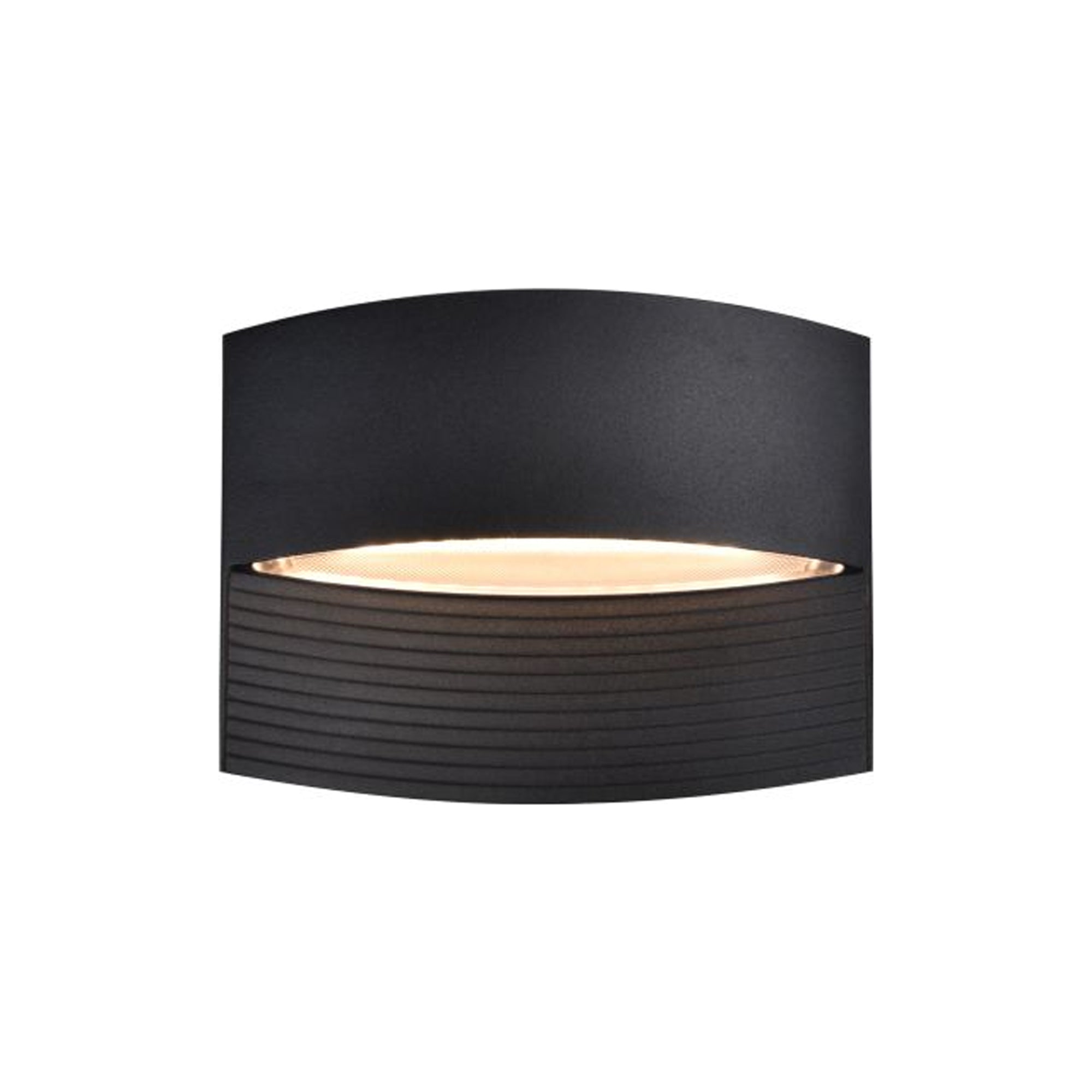 LOTUS LED zidna svjetiljka, mat crna, 8.5W, 3000K, IP54, 140mm
