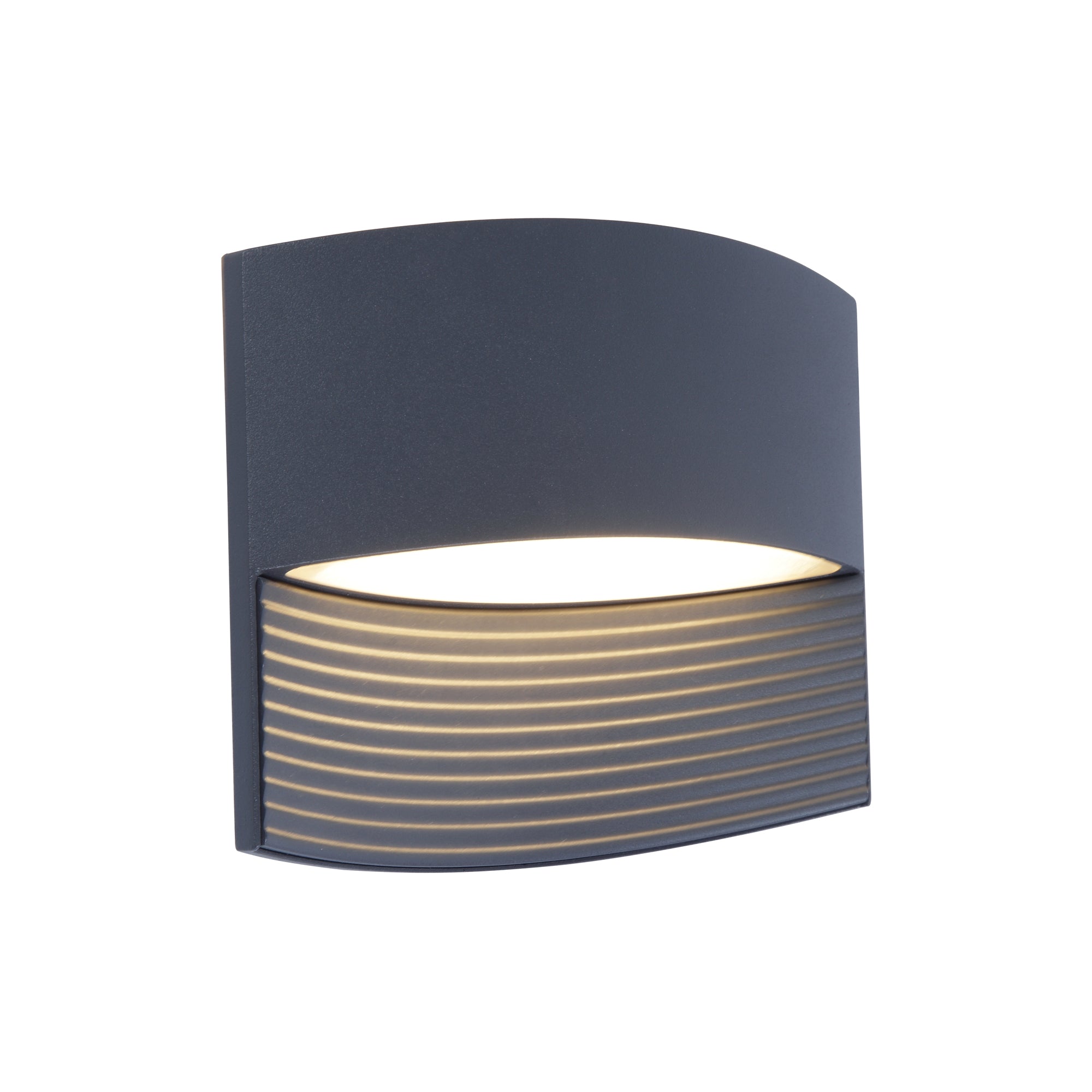 LOTUS LED zidna svjetiljka, tamno siva, 8.5W, 3000K, IP54, 140mm