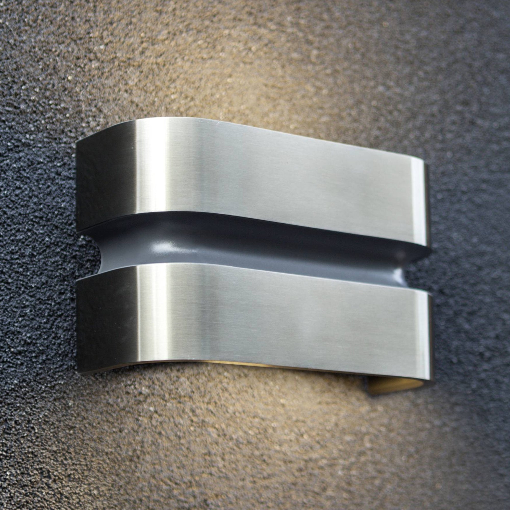 MAYA LED zidna svjetiljka, nehrđajući čelik, 14.5W, 3000K, IP44, 108mm
