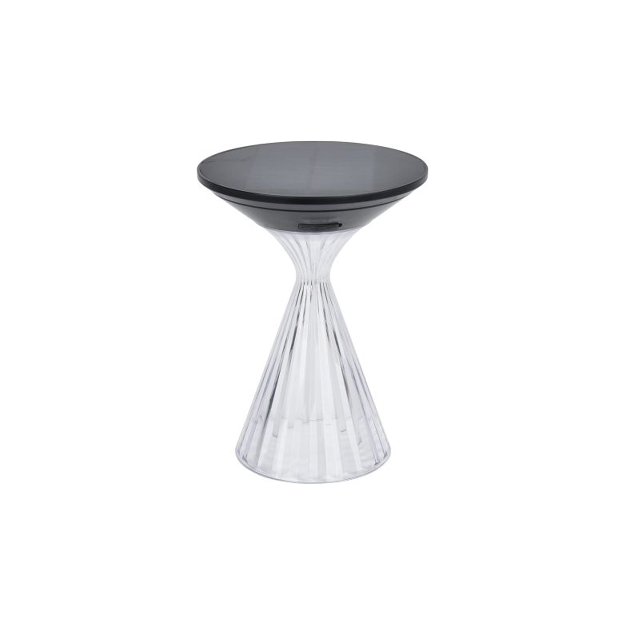 MIYI LED solarna stolna svjetiljka, mat crna, 3.8W, 3000K, IP54, 200mm