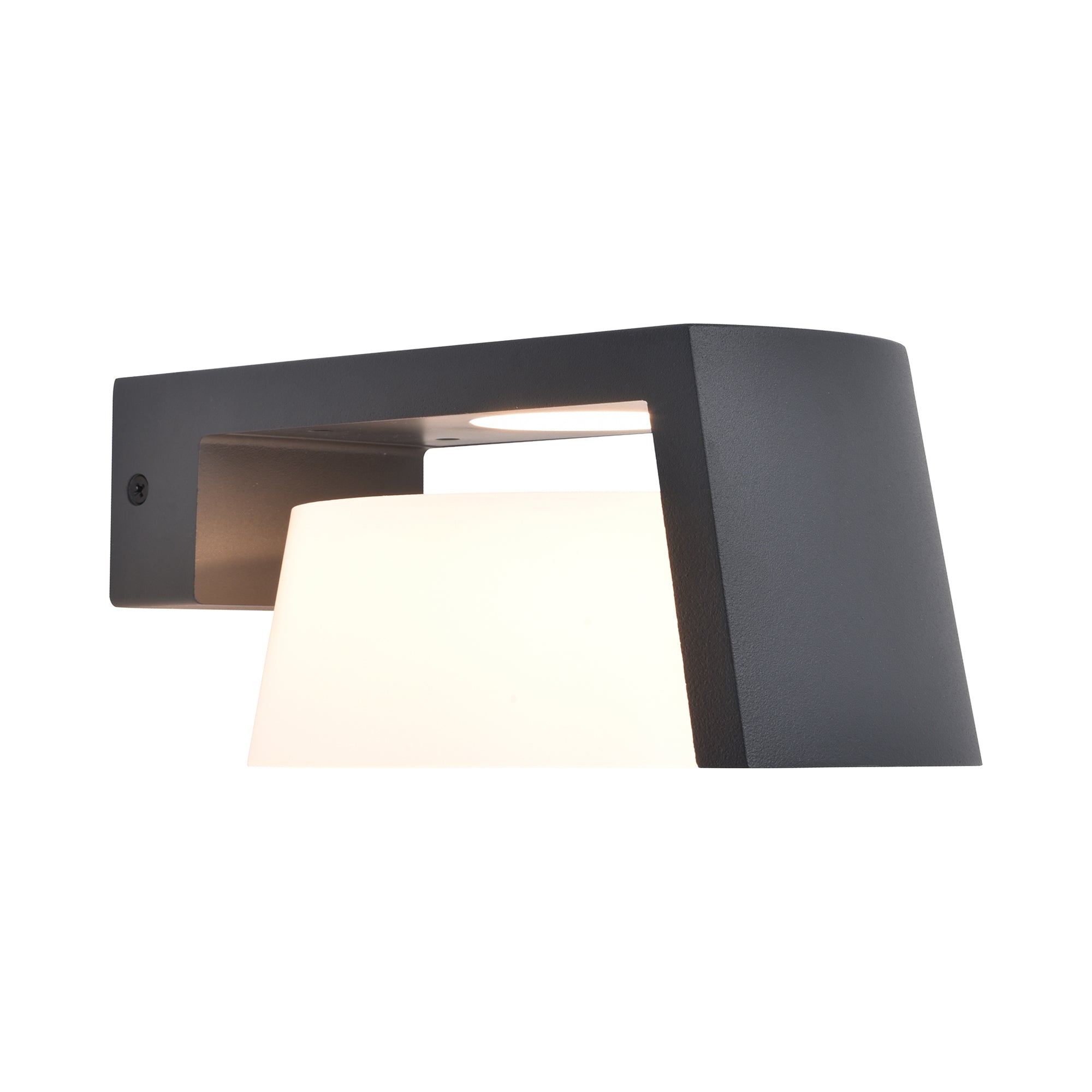 MOON LED zidna svjetiljka, tamno siva, 11.1W, 3000K/4000K, IP44, 96mm