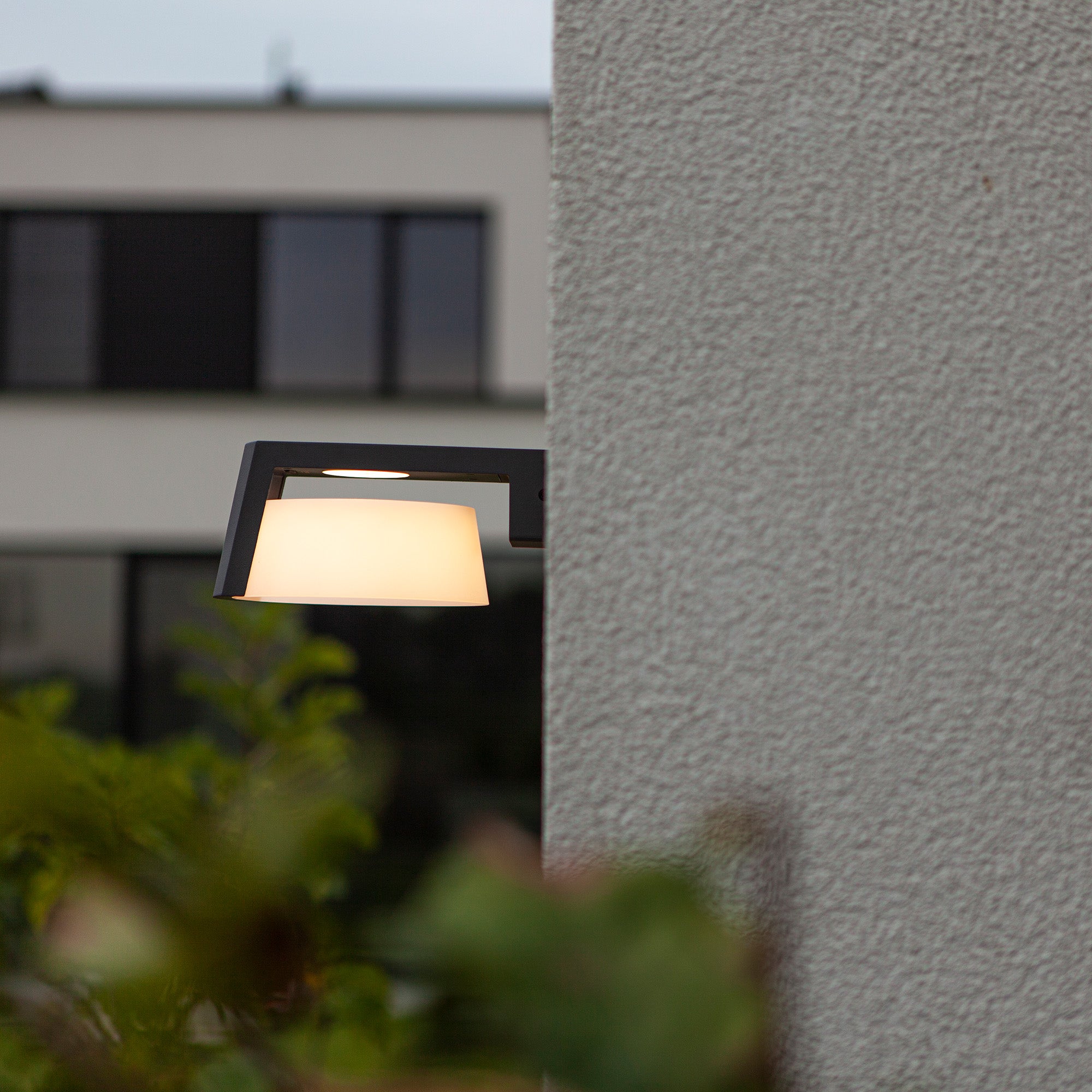 MOON LED zidna svjetiljka, tamno siva, 11.1W, 3000K/4000K, IP44, 96mm