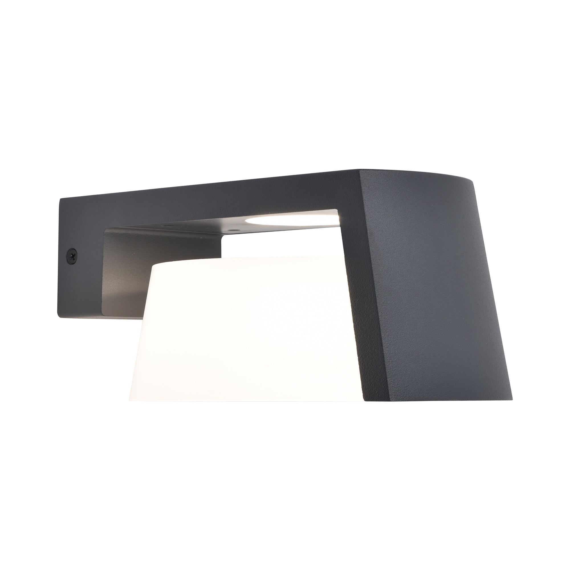 MOON LED zidna svjetiljka, tamno siva, 11.1W, 3000K/4000K, IP44, 96mm