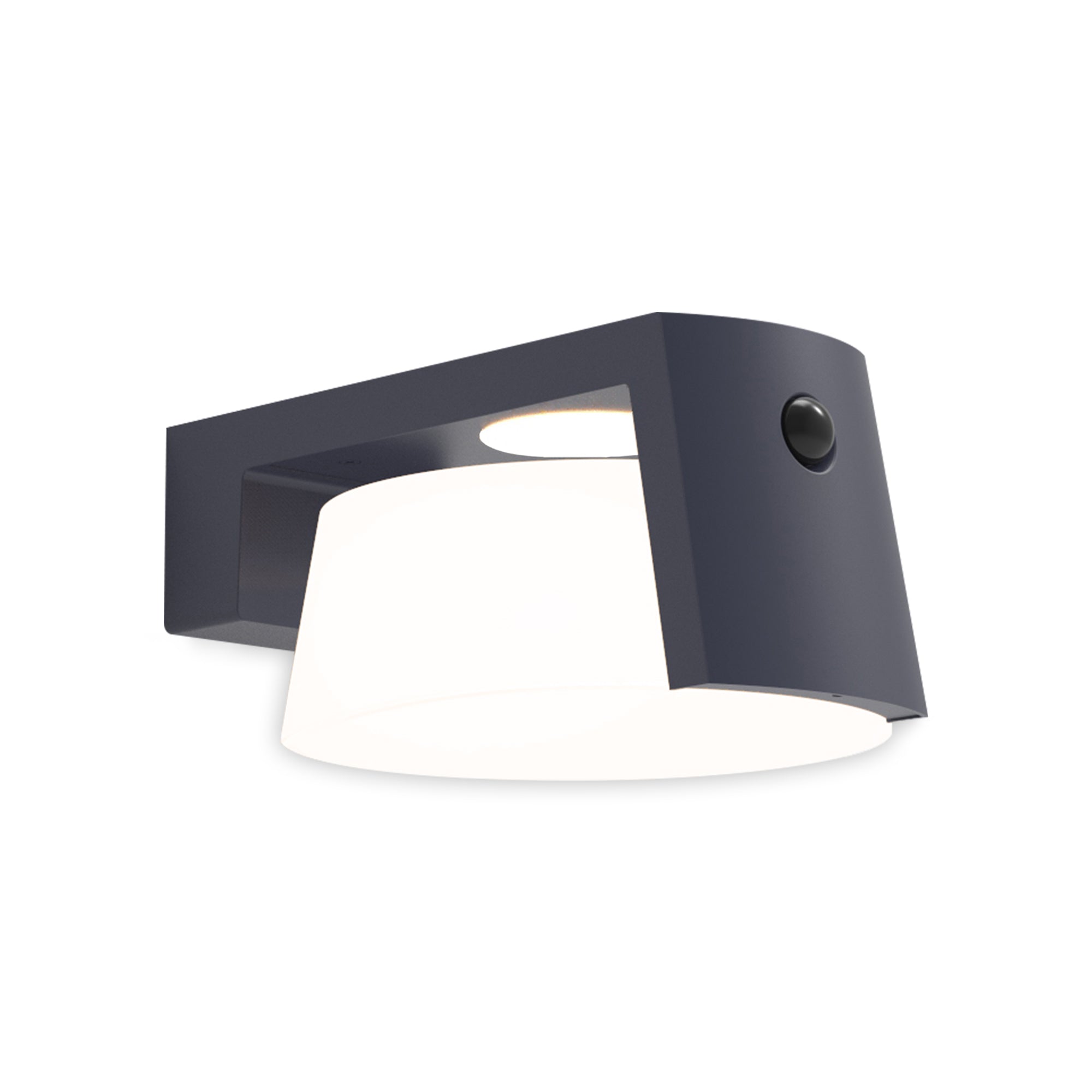 MOON LED solarna zidna svjetiljka, senzor pokreta, tamno siva, 9.5W, 4000K, IP44, 96mm