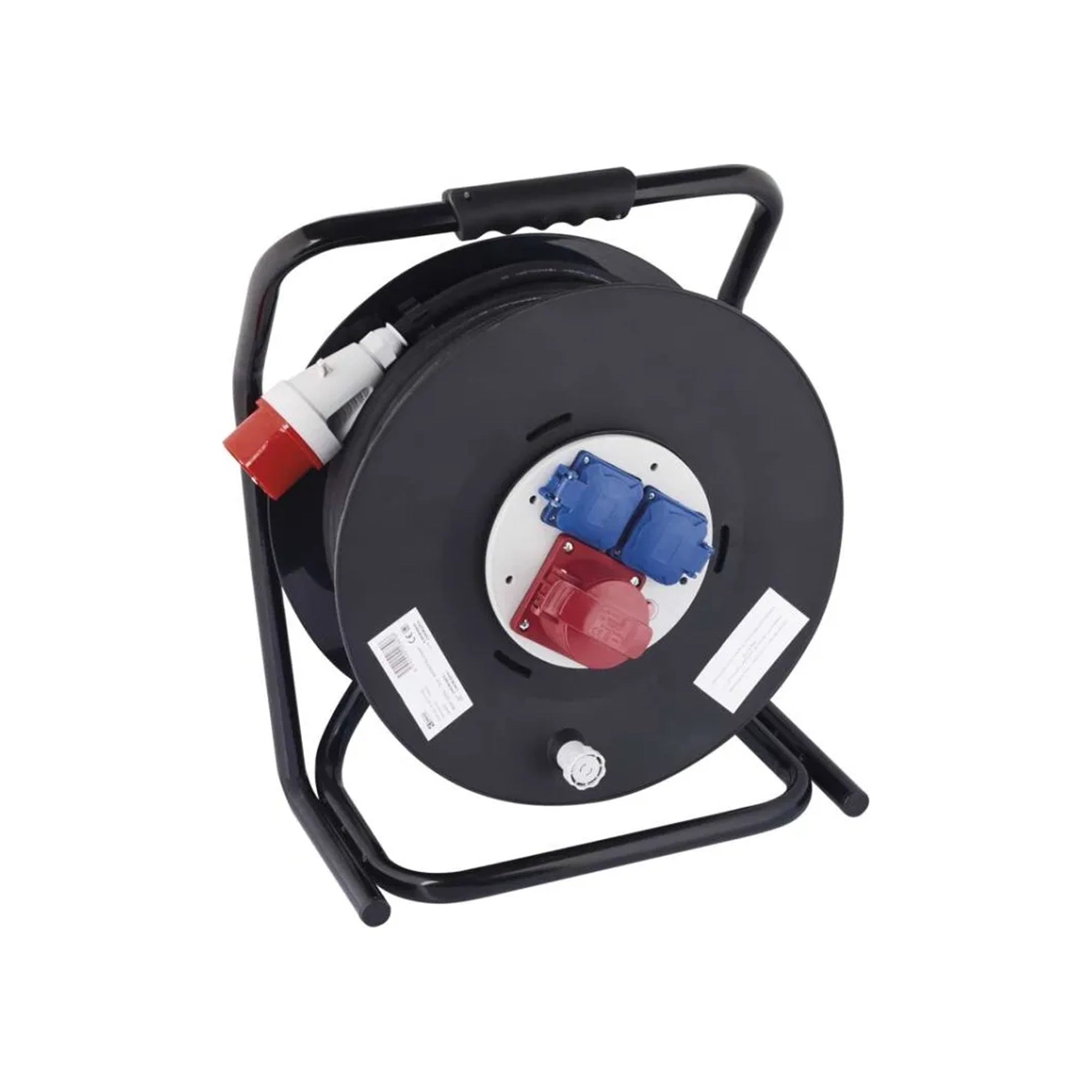 Produžni kabel na kolutu 33m, 3 utičnice, guma, 230V/400V, 2.5mm2, IP44