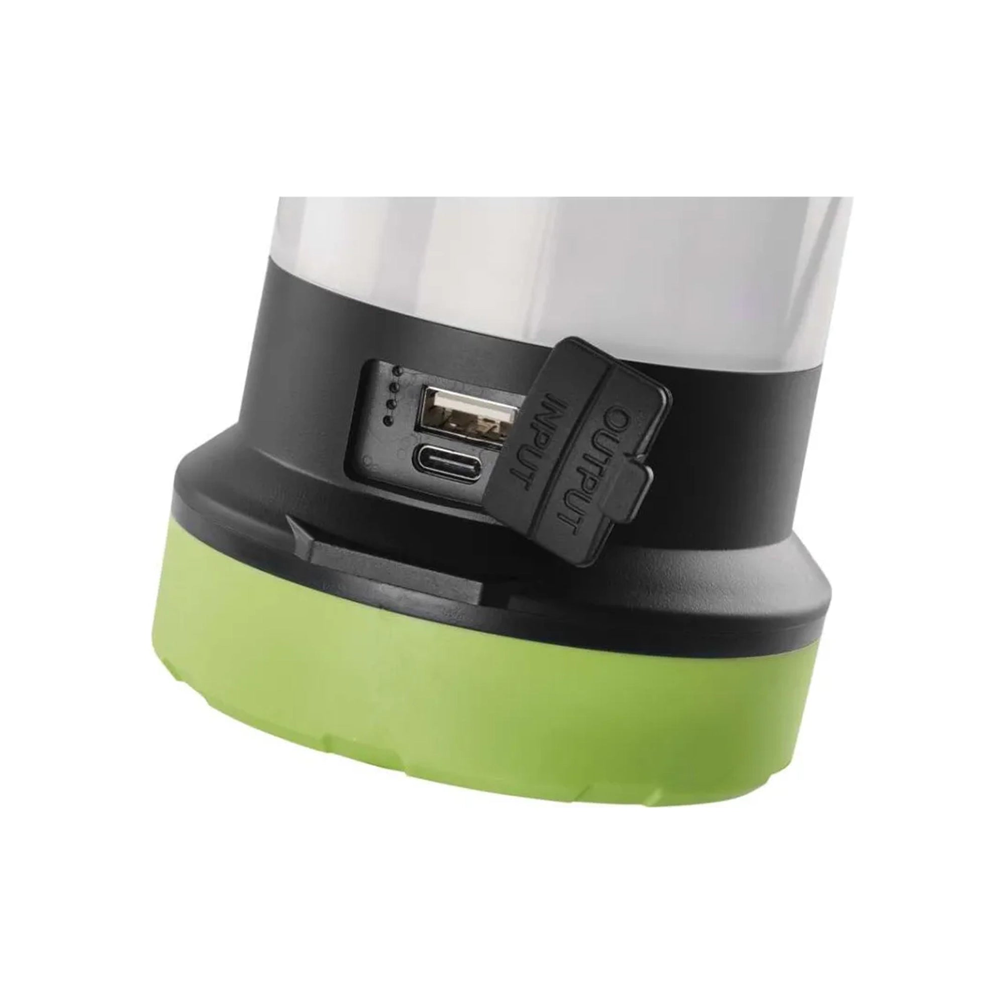 LED svjetiljka za kampiranje P2313, crno-zelena, punjiva, 350lm, 260m