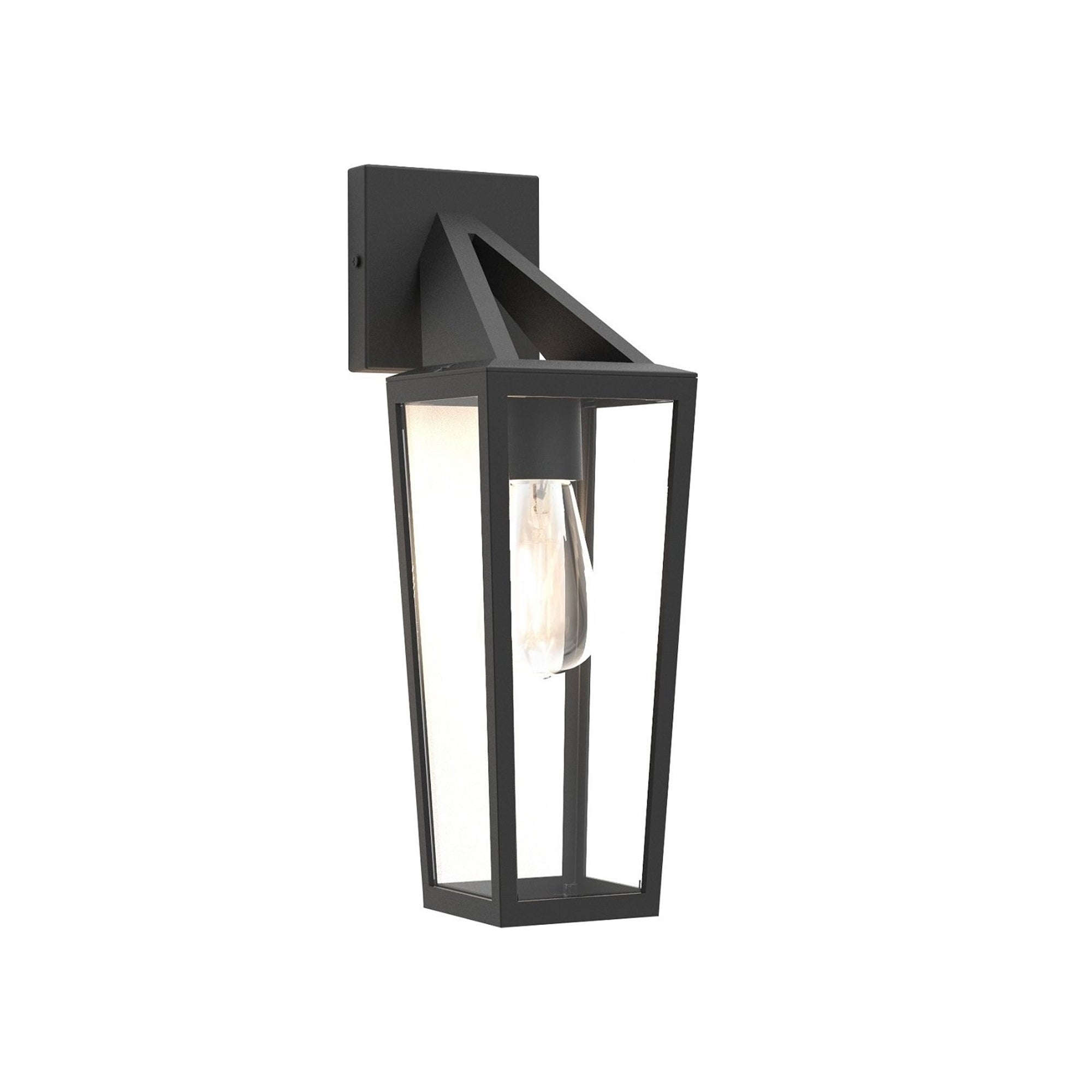 PINE zidna svjetiljka, mat crna, 1xE27, IP44, 402mm