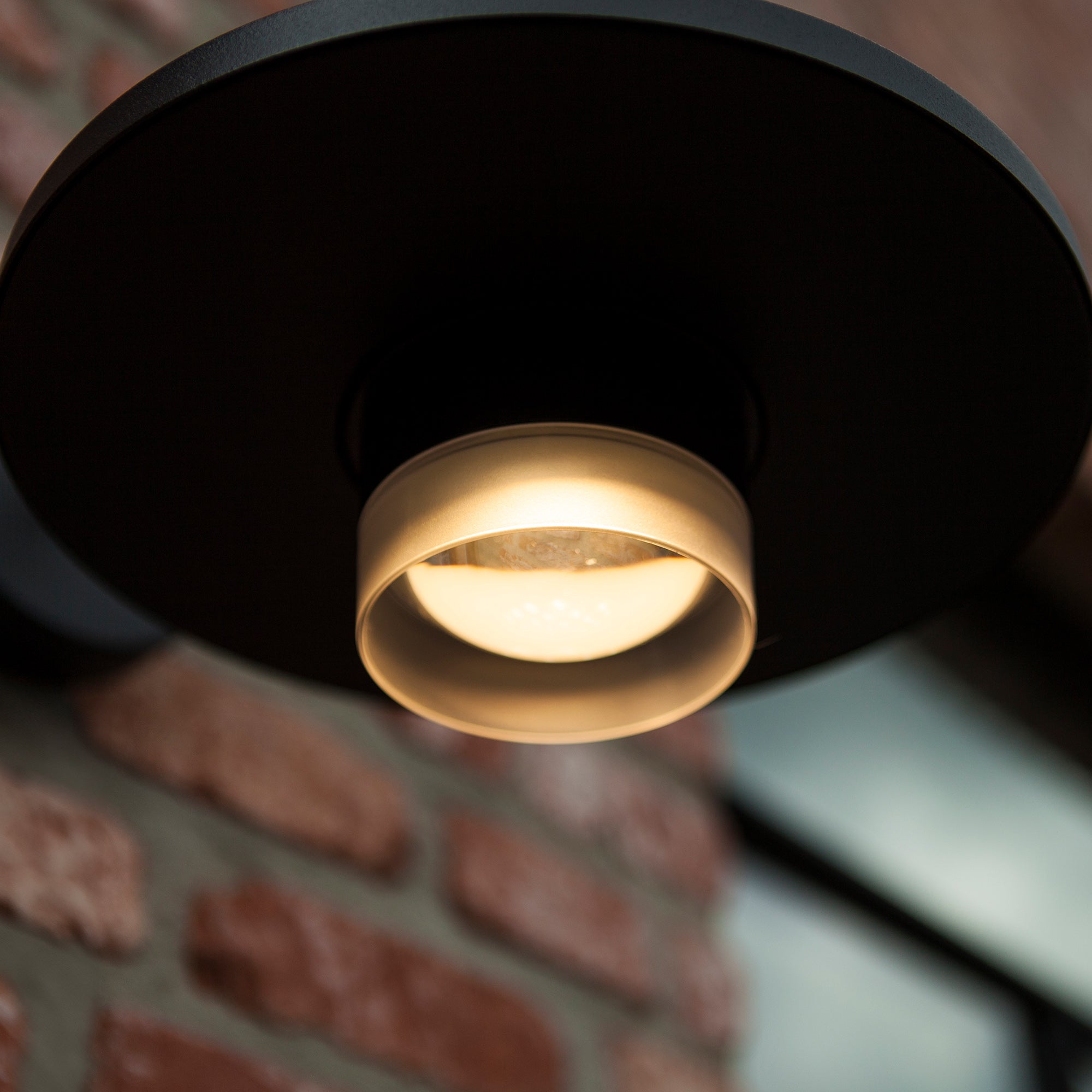 PLATO LED zidna svjetiljka, mat crna, 7W, 3000K, IP54, 195mm