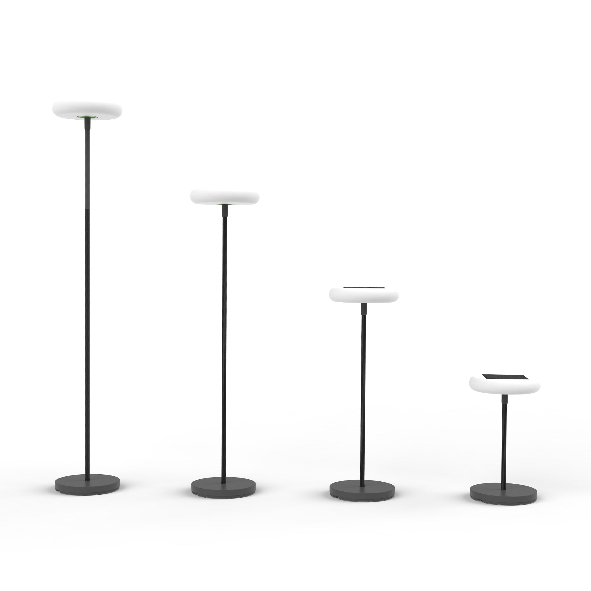 POPS LED solarna vrtna svjetiljka, mat crna, 5.1W, 3000K, IP54, 1745mm