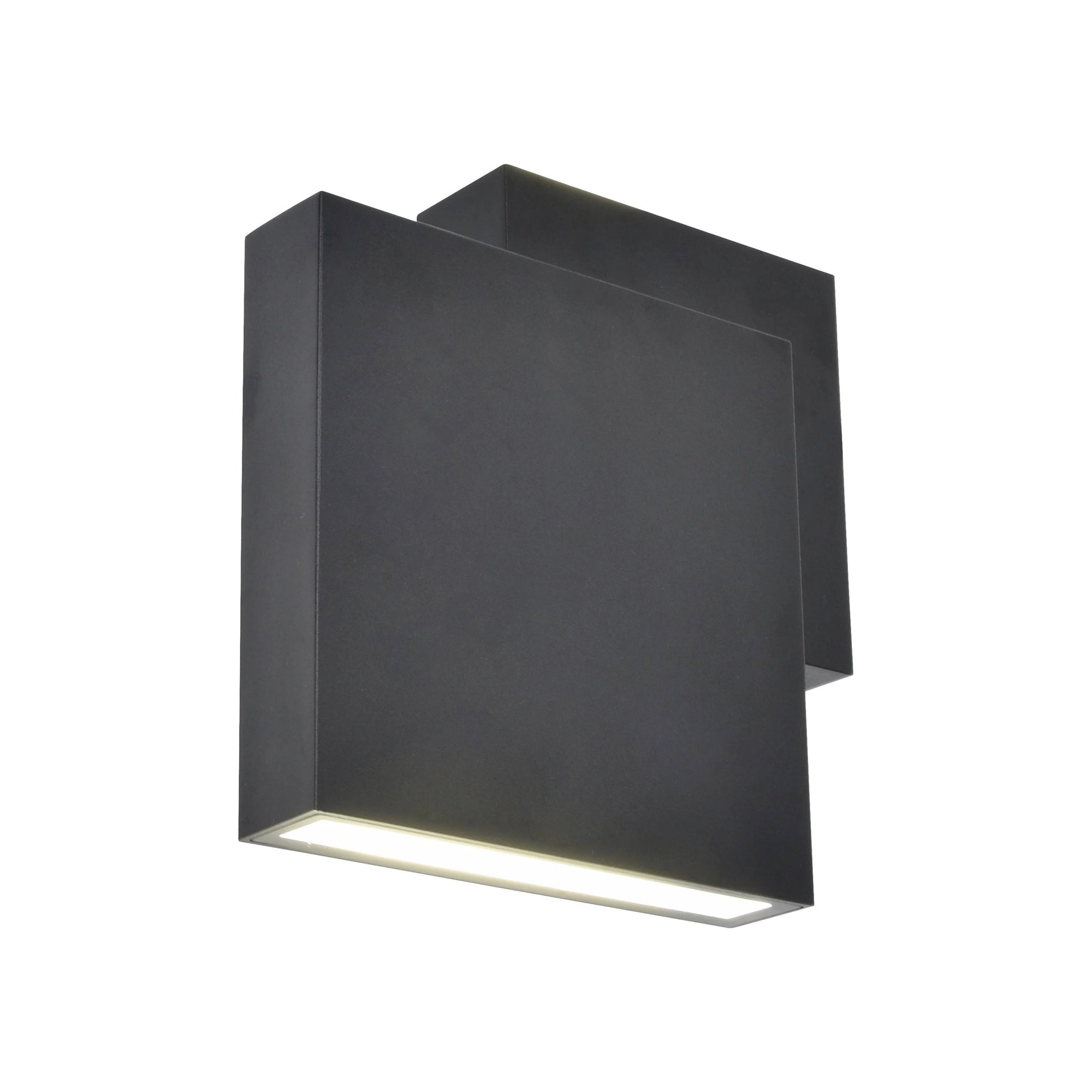 RIALTO LED zidna svjetiljka, mat crna, 21W, 3000K, IP44, 195mm