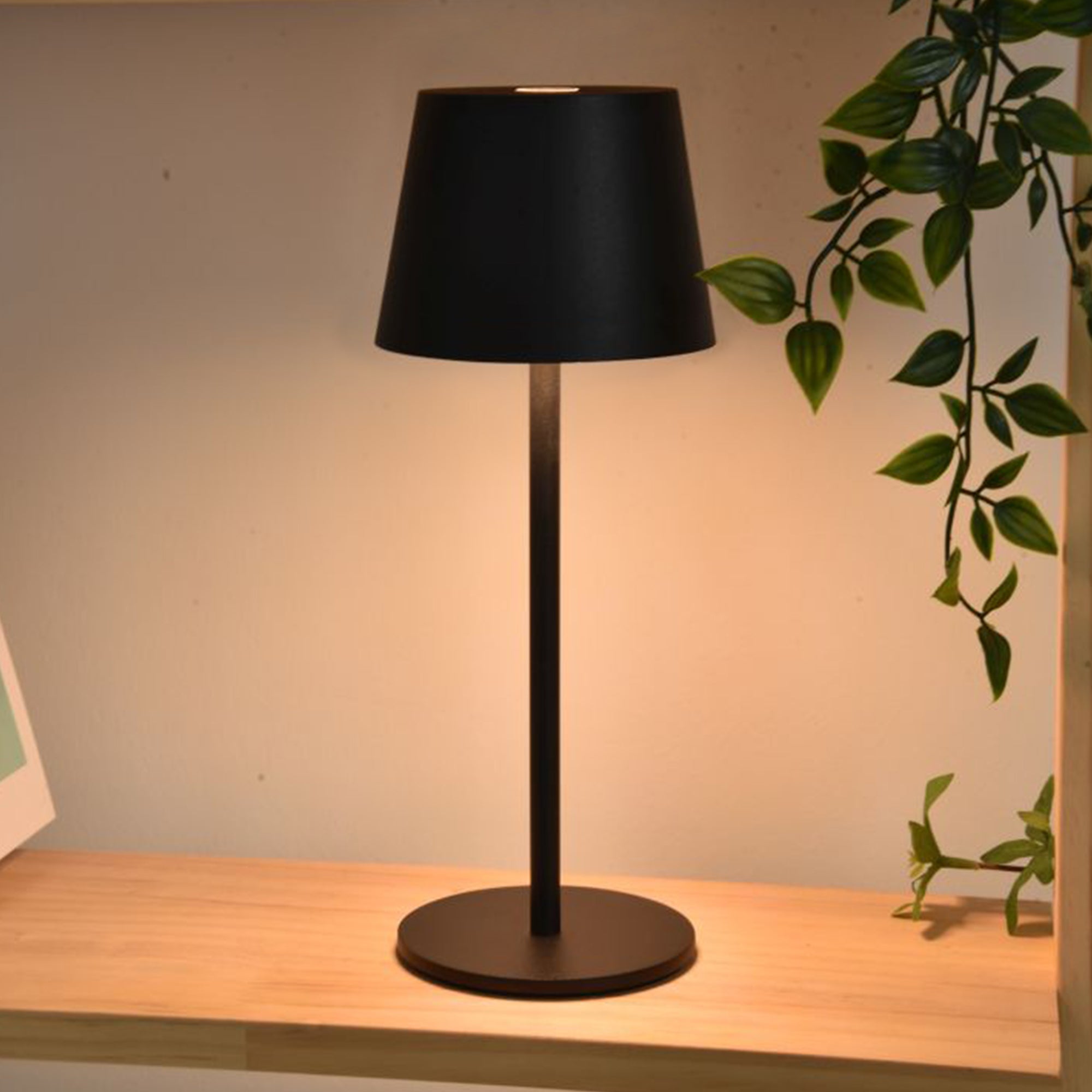 ROBLE LED stolna lampa, mat crna, 1.1W, 3000K, IP54, 280mm
