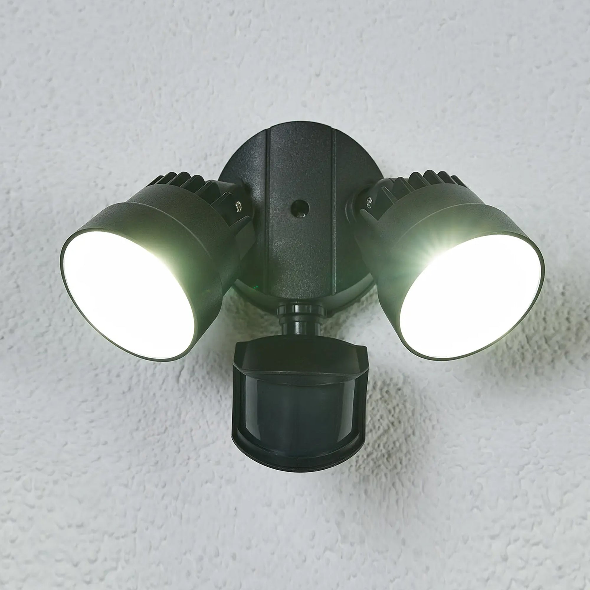 SHRIMP LED reflektor, senzor pokreta, mat crni, 12W, 5000K, IP54, 204mm