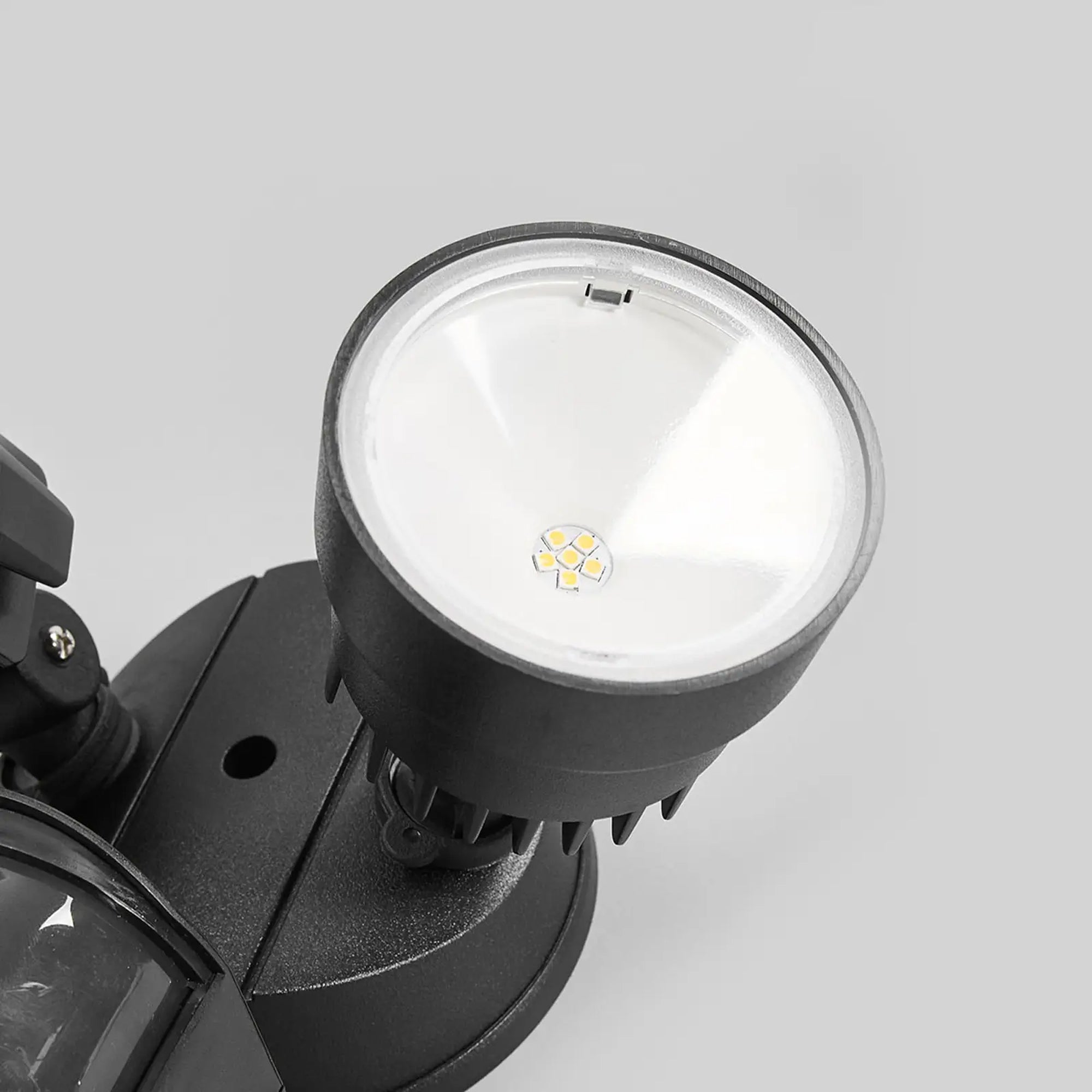 SHRIMP LED reflektor, senzor pokreta, mat crni, 12W, 5000K, IP54, 204mm