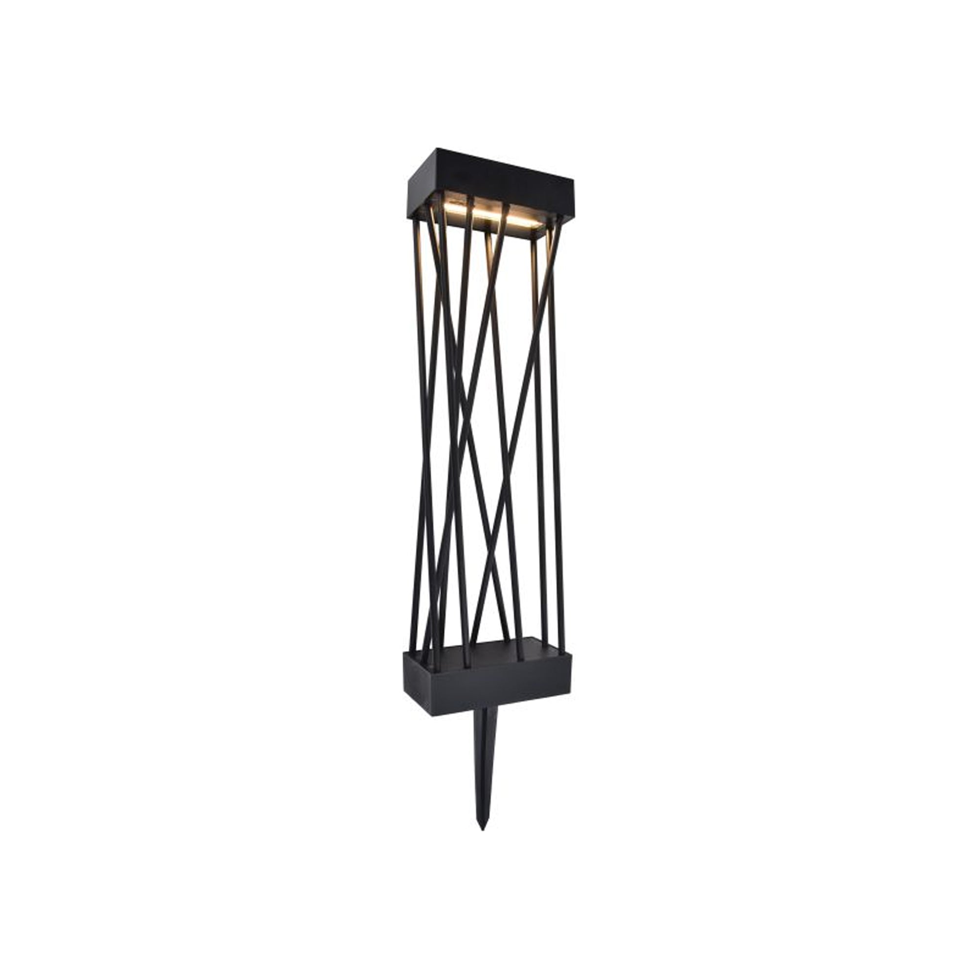 SPIDO LED solarna vrtna svjetiljka, mat crna, 10.5W, 3000K, IP54, 600mm