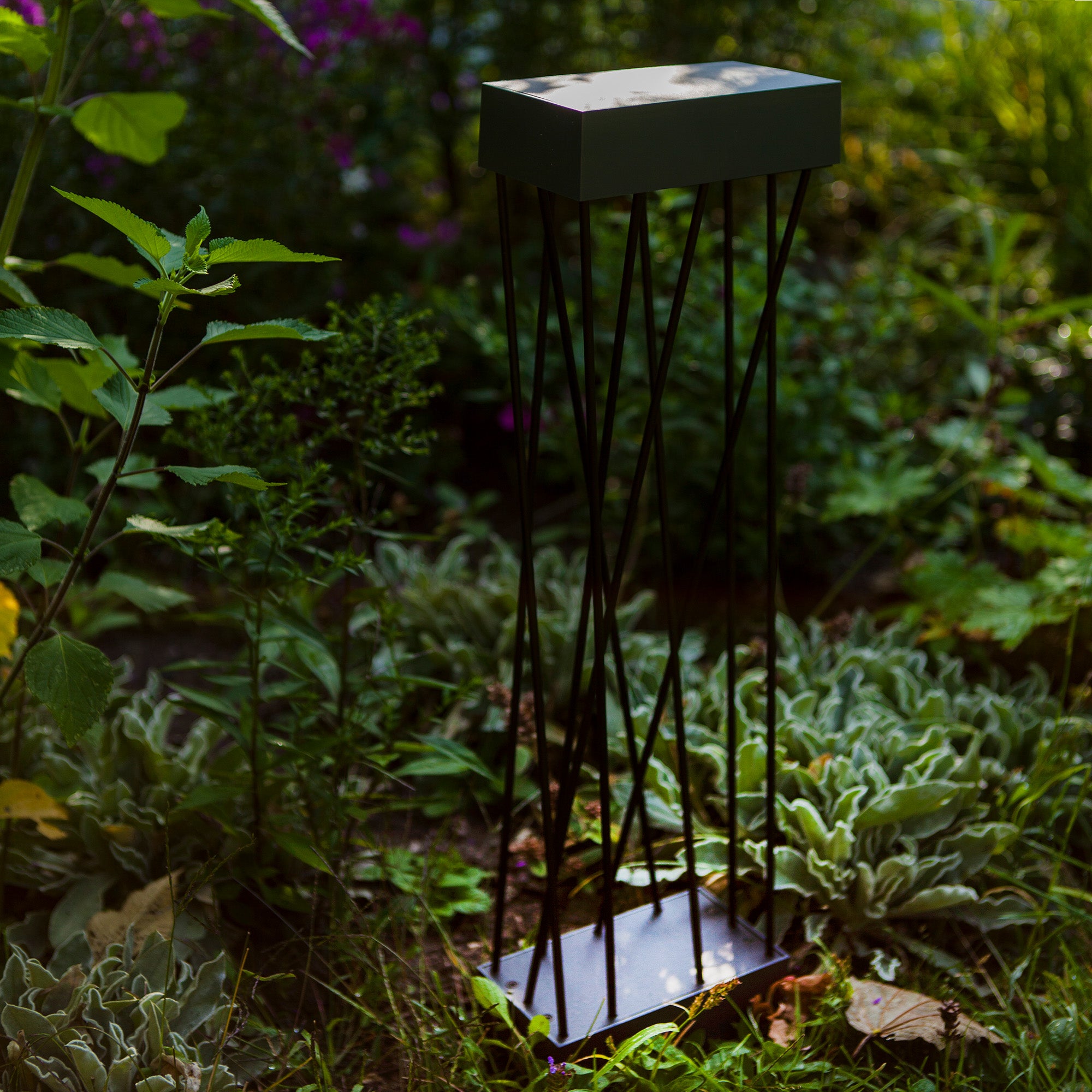 SPIDO LED solarna vrtna svjetiljka, mat crna, 10.5W, 3000K, IP54, 600mm