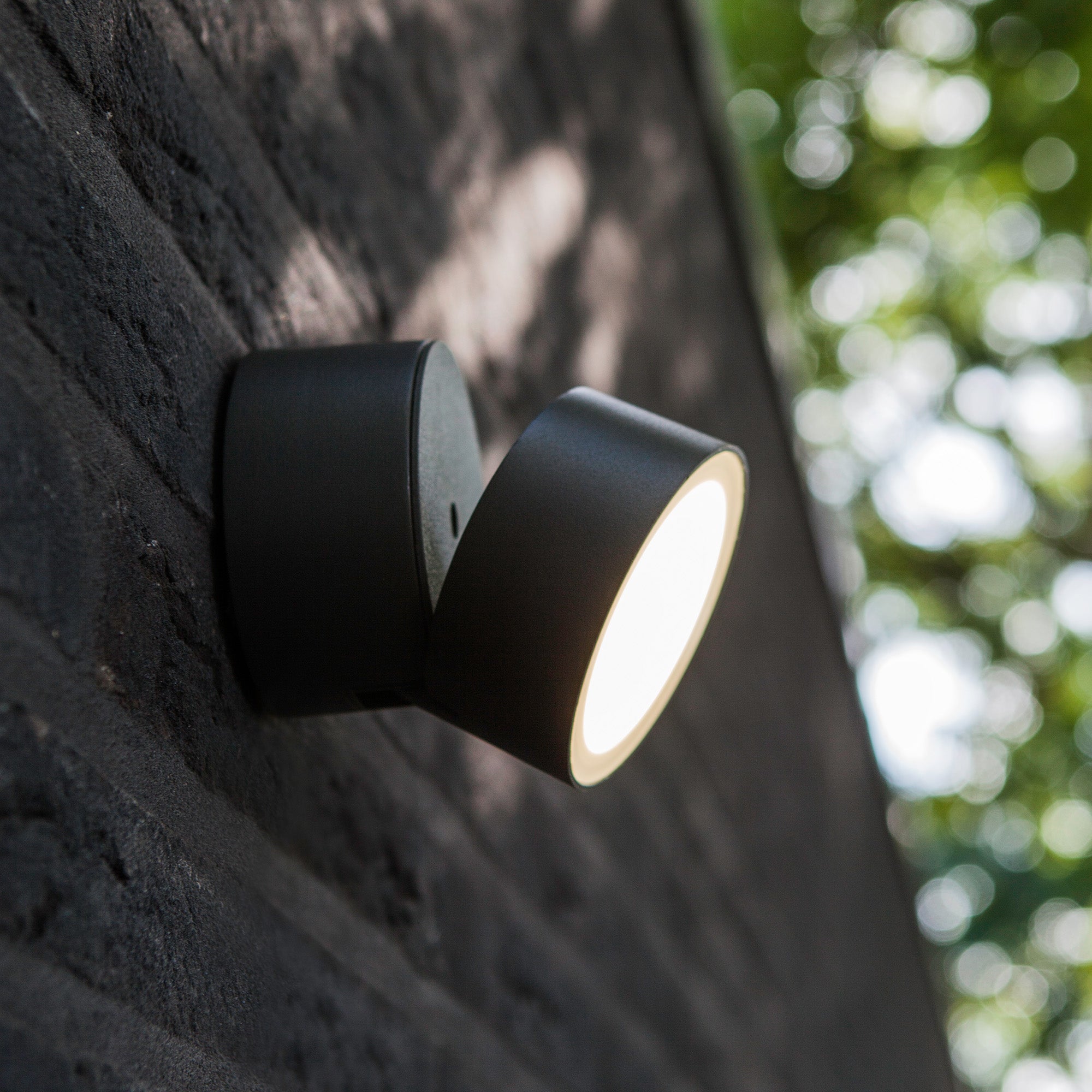 TRUMPET LED zidna svjetiljka, tamno siva, 9.5W, 4000K, IP54, 94mm