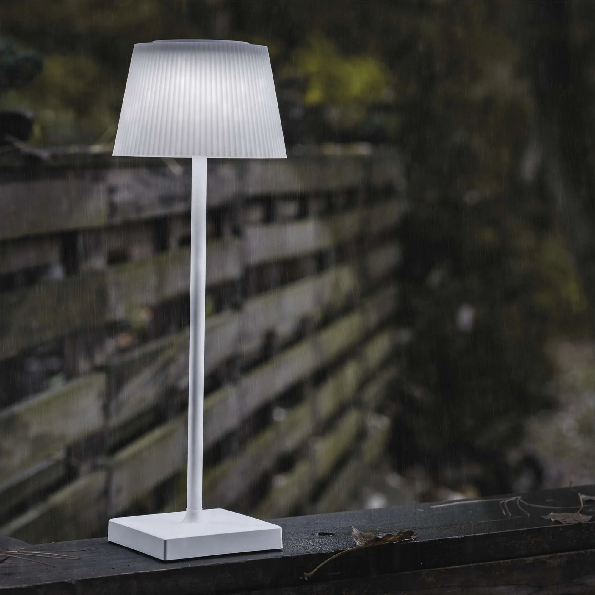 KATIE LED stolna lampa, punjiva, bijela, 4W, CCT, IP44, 385mm