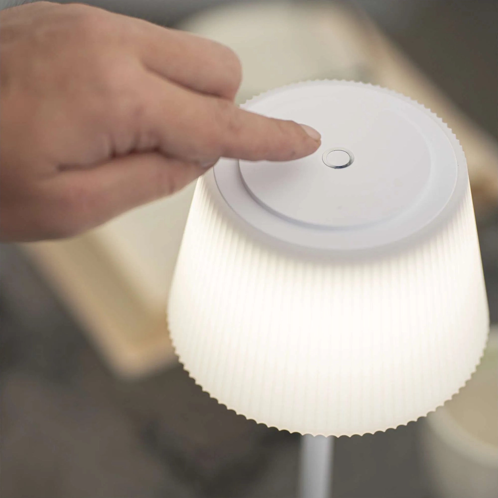 KATIE LED stolna lampa, punjiva, bijela, 4W, CCT, IP44, 385mm