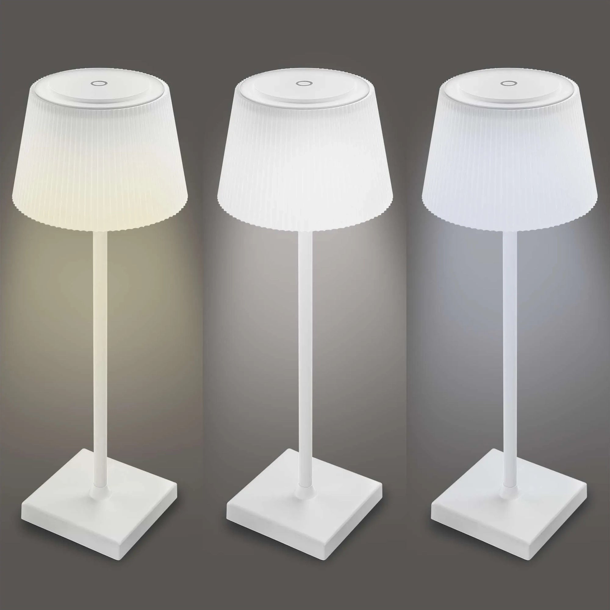 KATIE LED stolna lampa, punjiva, bijela, 4W, CCT, IP44, 385mm