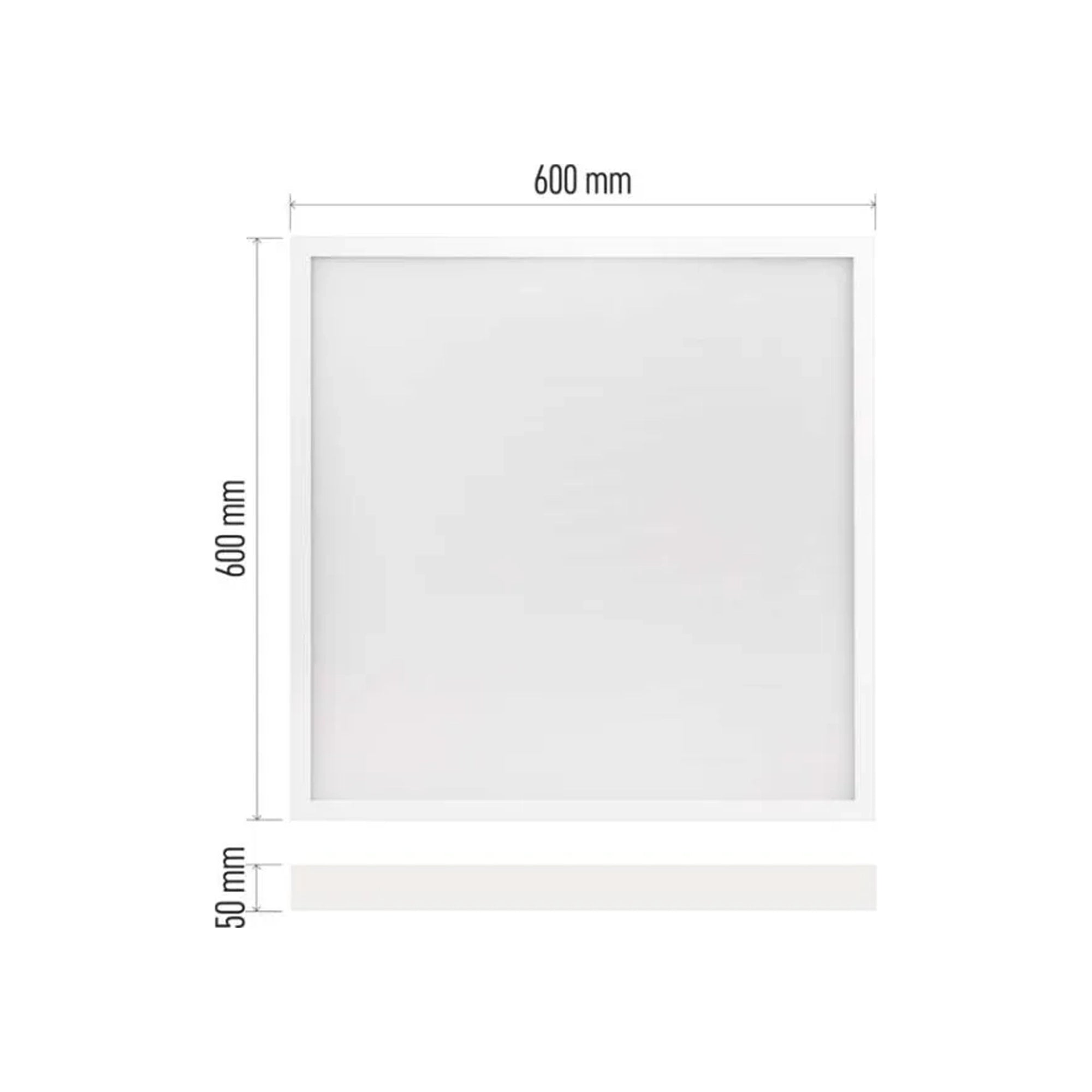 LED panel 60x60 BAXXO, nadgradni, bijeli, 36W, 4000K, UGR<19, IP20