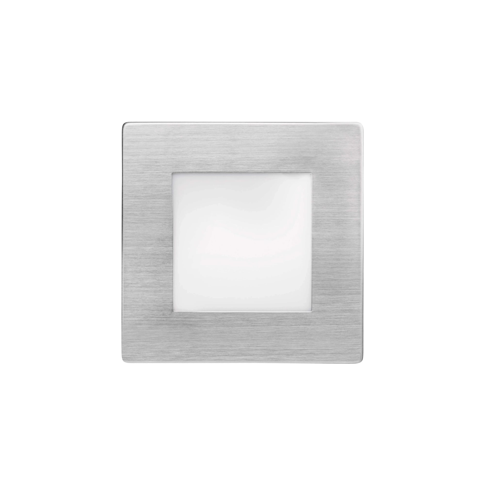 AMAL LED svjetlo za stepenice, ugradbeno, srebrno, 2W, 3000K, IP65, 80mm
