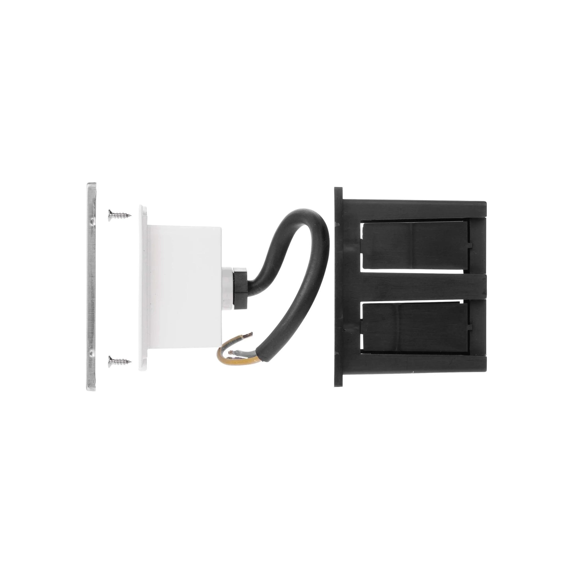 AMAL LED svjetlo za stepenice, ugradbeno, srebrno, 2W, 3000K, IP65, 80mm
