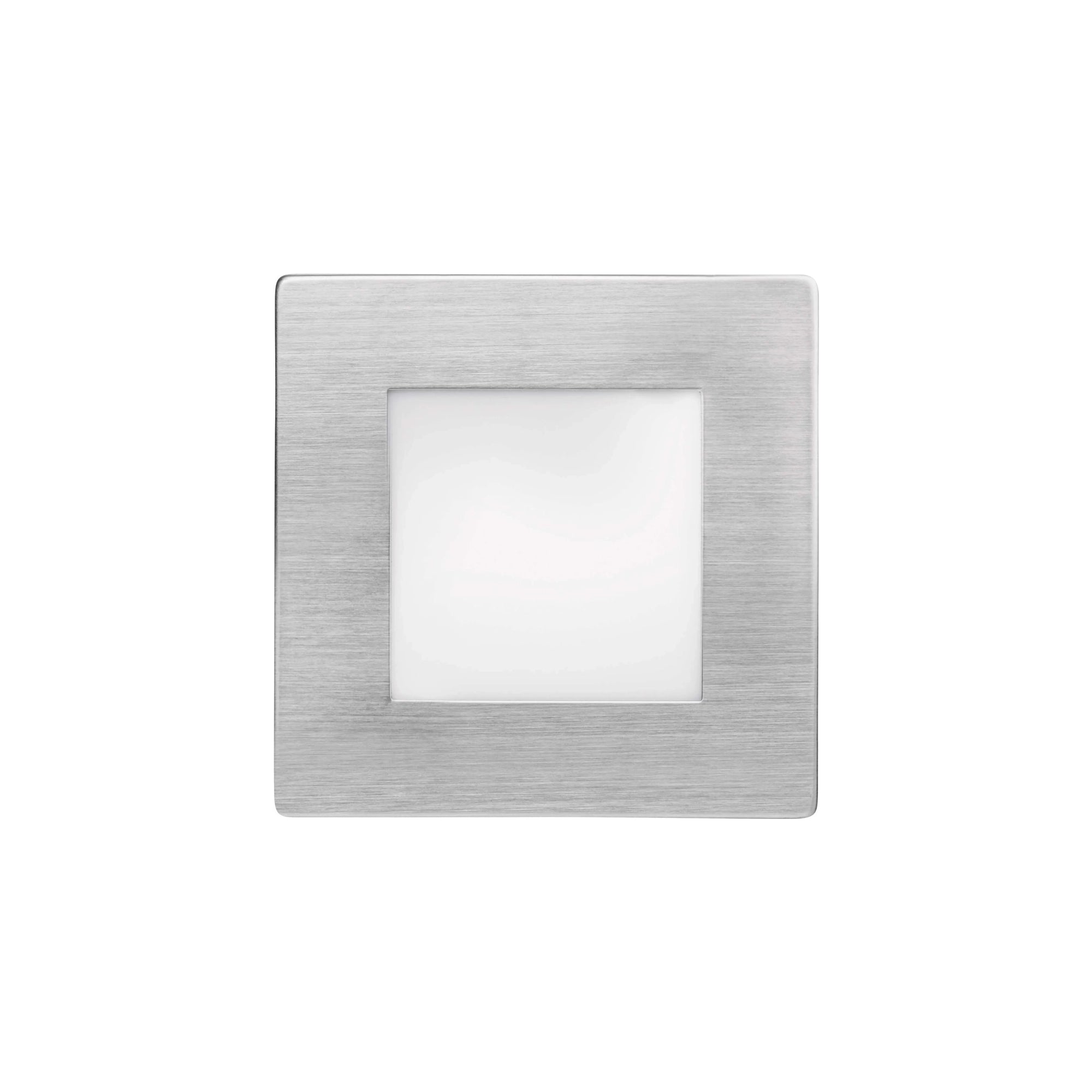 AMAL LED svjetlo za stepenice, ugradbeno, srebrno, 2W, 4000K, IP65, 80mm