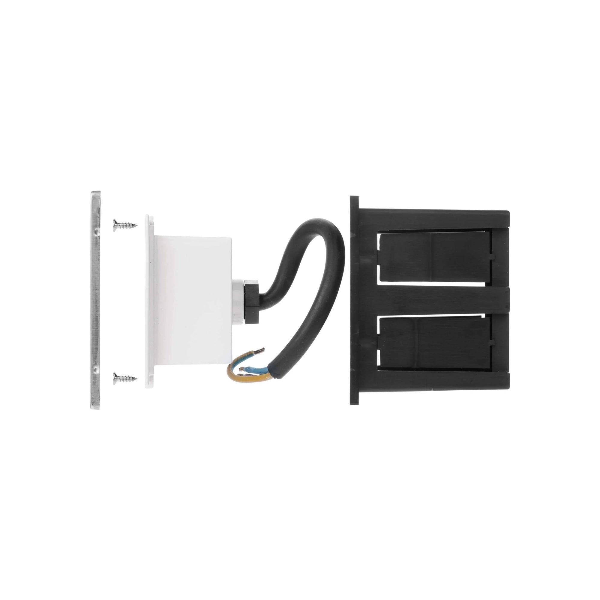 AMAL LED svjetlo za stepenice, ugradbeno, srebrno, 2W, 4000K, IP65, 80mm