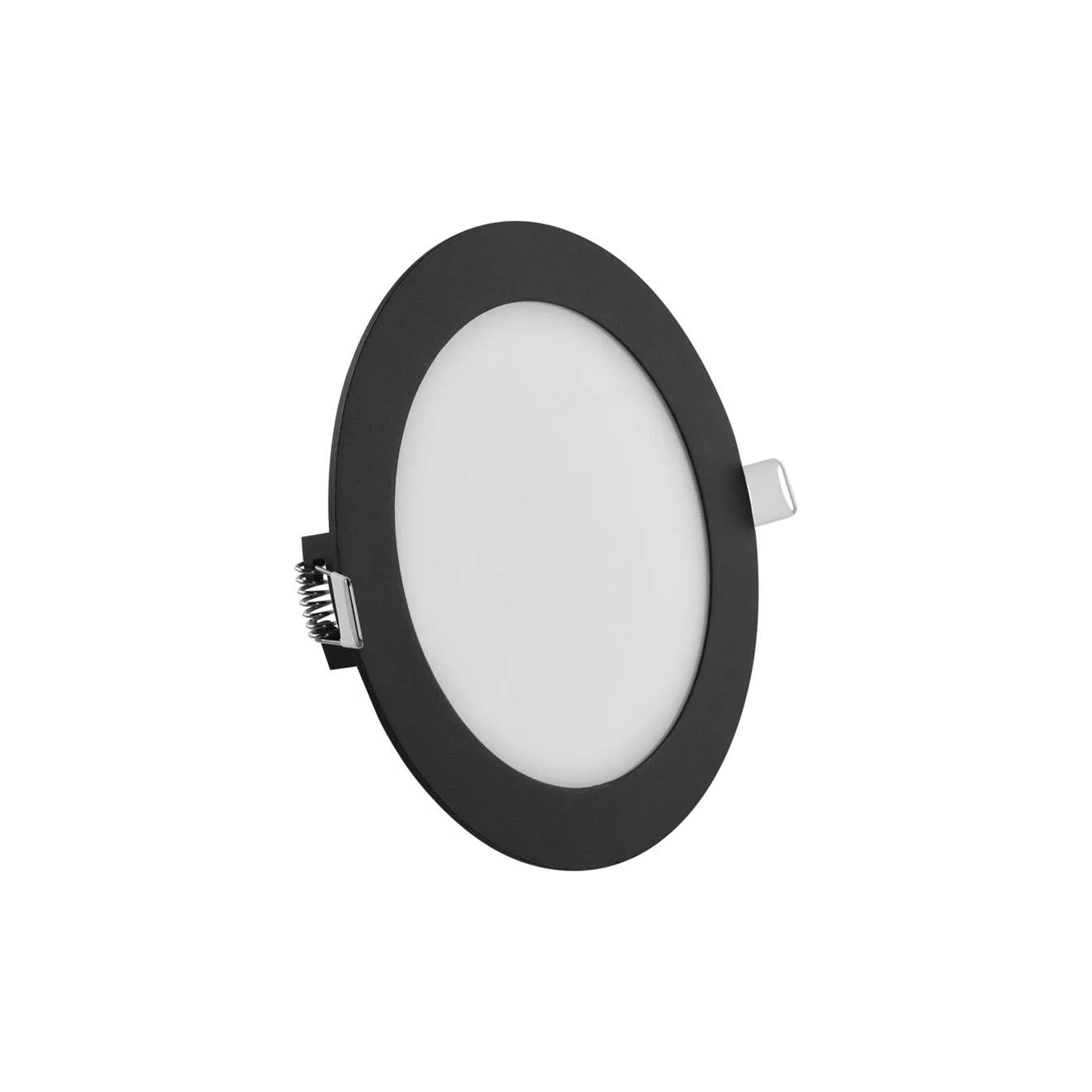 NEXXO LED panel recessed, round, black, 12.5W, CCT