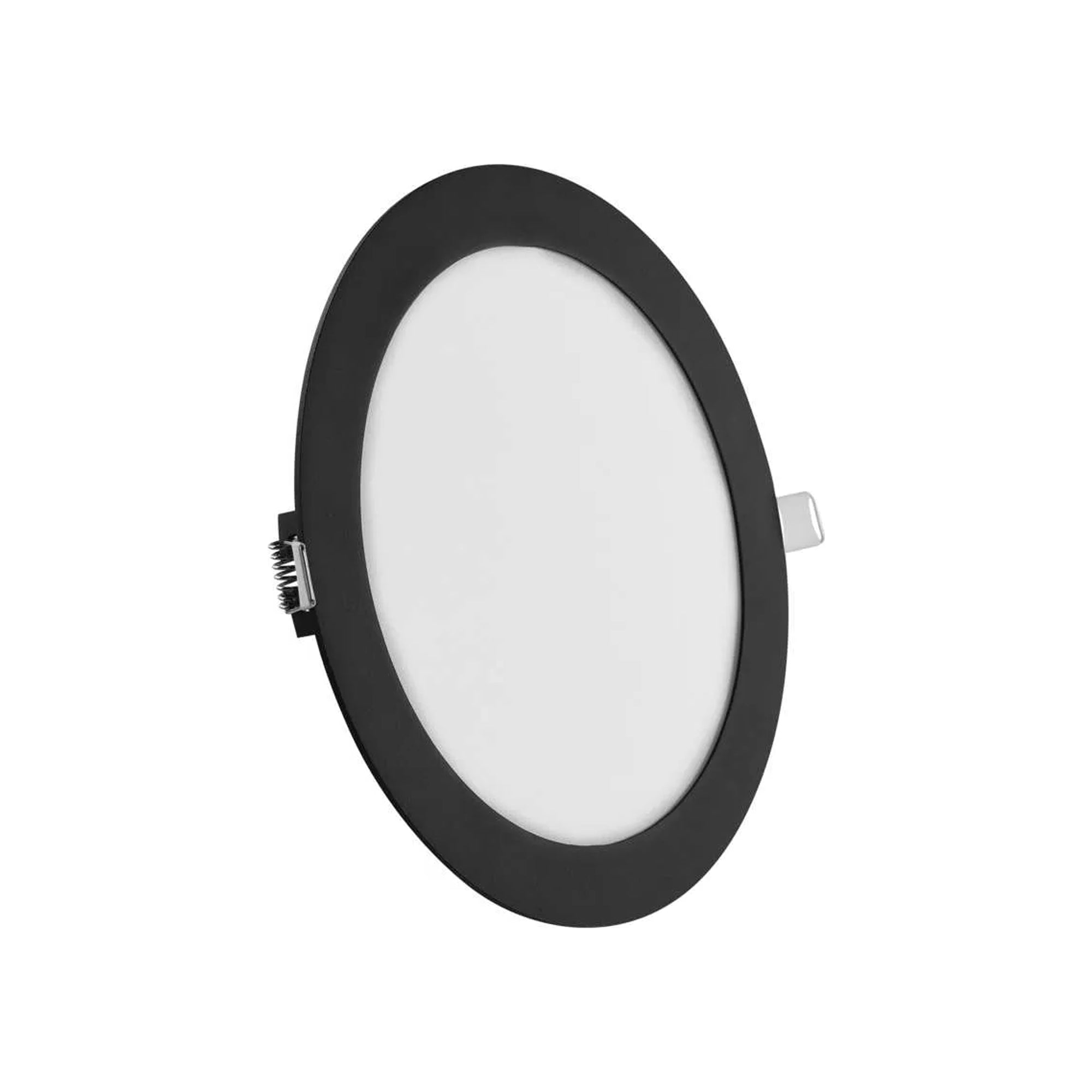 NEXXO LED panel recessed, round, black, 18W, CCT