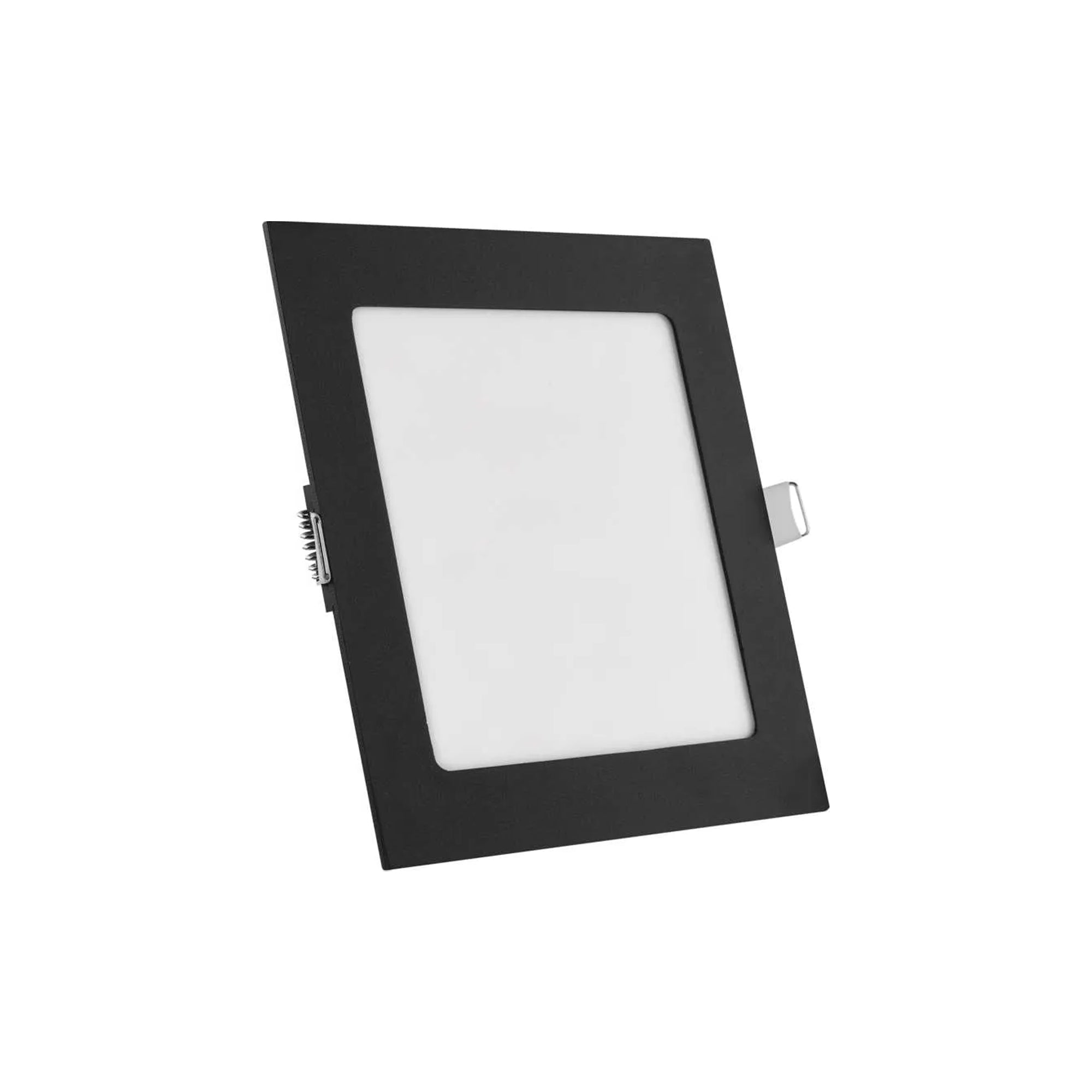 NEXXO LED panel recessed, square, black, 12.5W, CCT