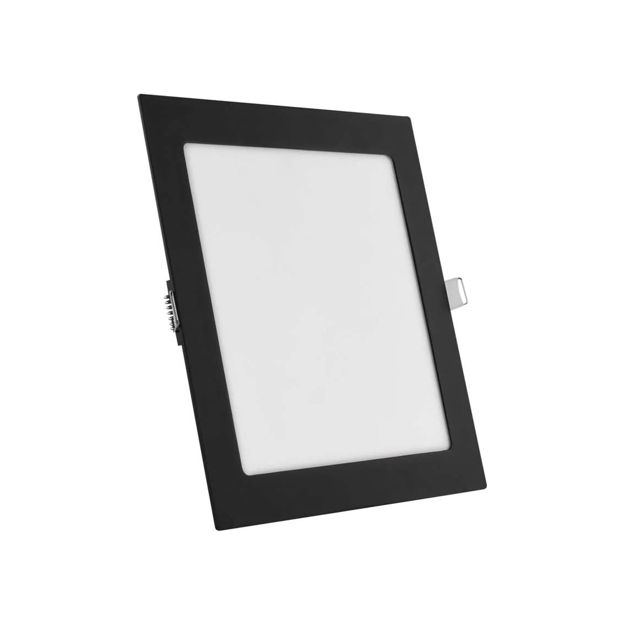 NEXXO LED panel recessed, square, black, 18W, CCT