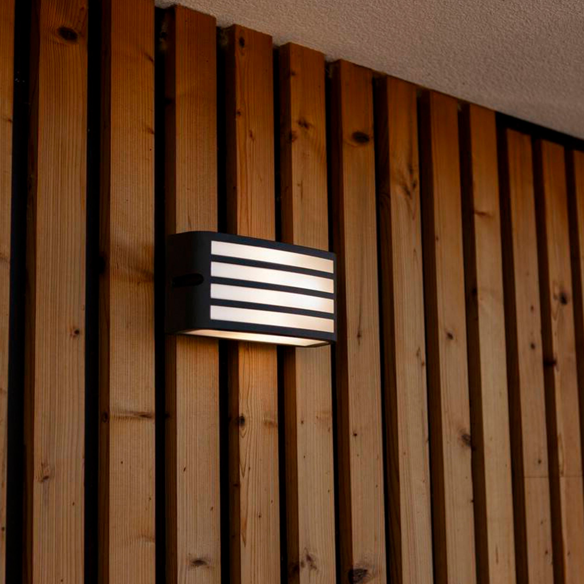 ZEBRA zidna svjetiljka, tamno siva, 1xE27, IP44, 110mm