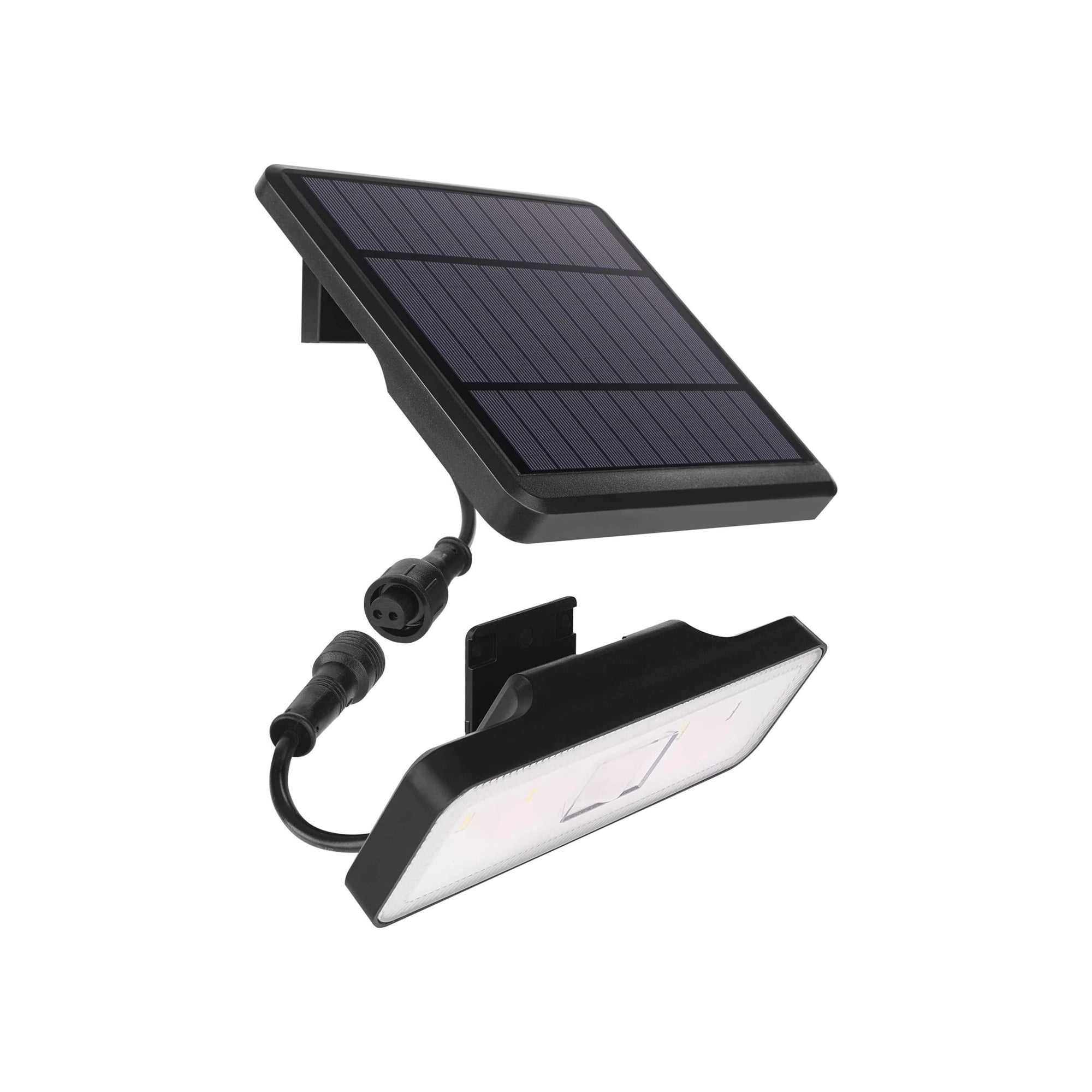 LED solarni reflektor SUNNO, senzor pokreta, crni, 4000K, IP54