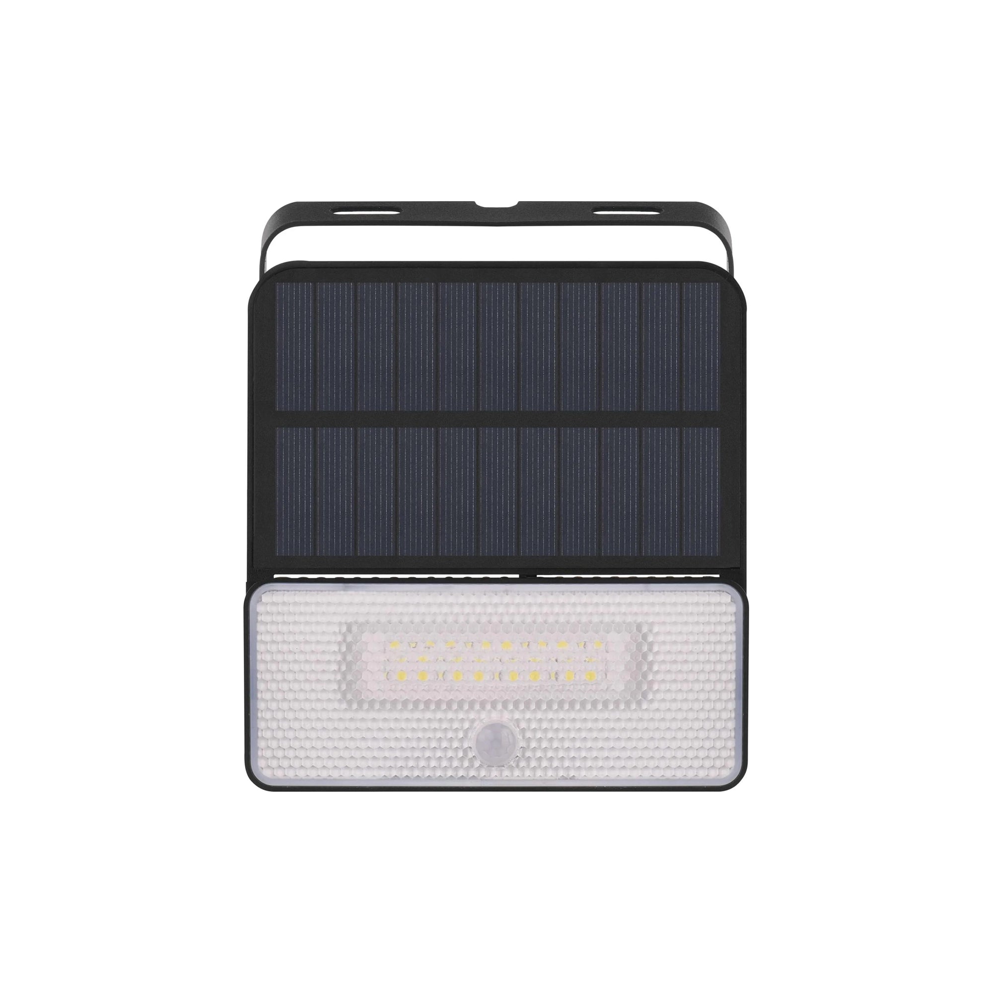 LED solarni reflektor SOLO S, senzor pokreta, crni, 4000K, IP54