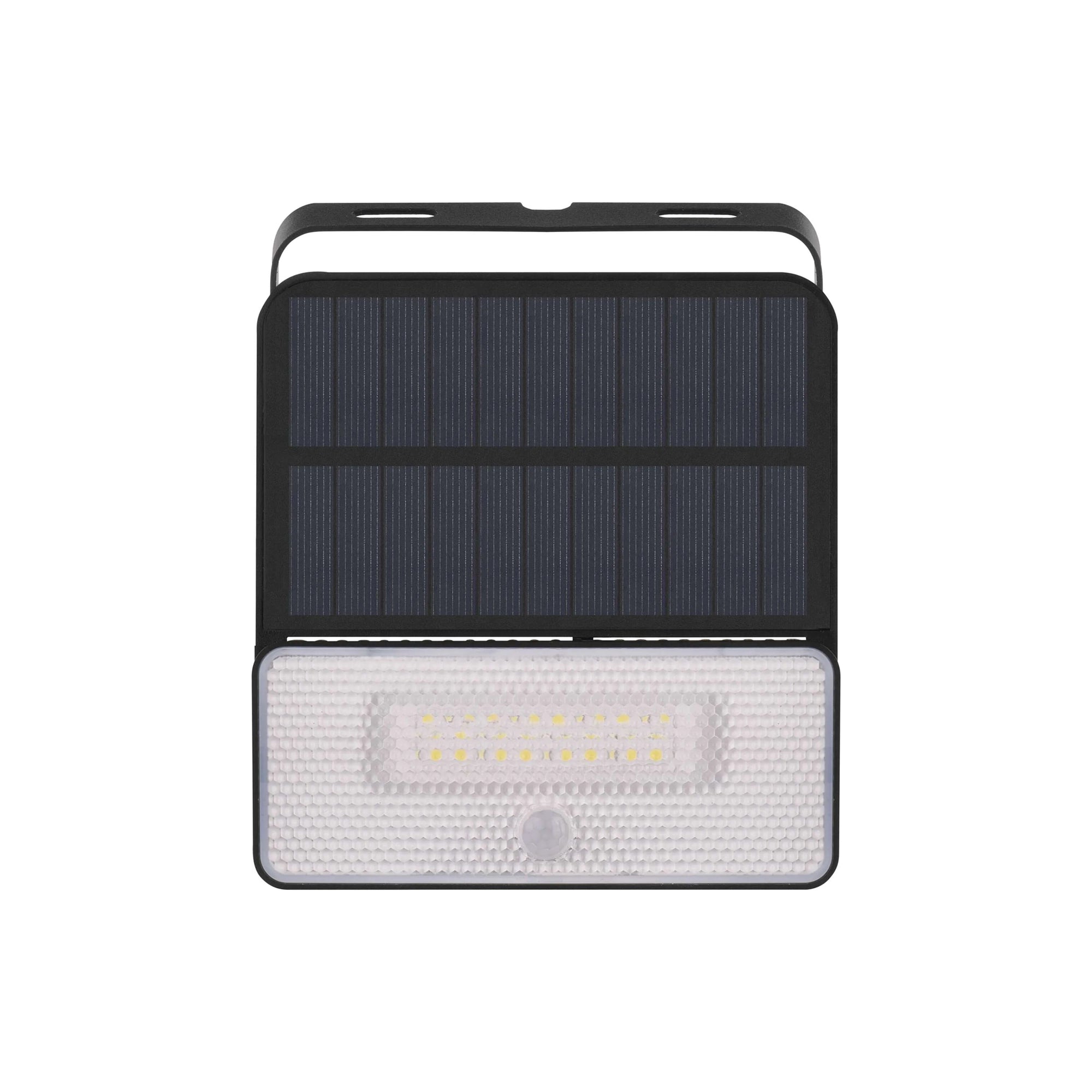 SOLO LED solarni reflektor, senzor pokreta, crni, 4000K, IP54, 145mm