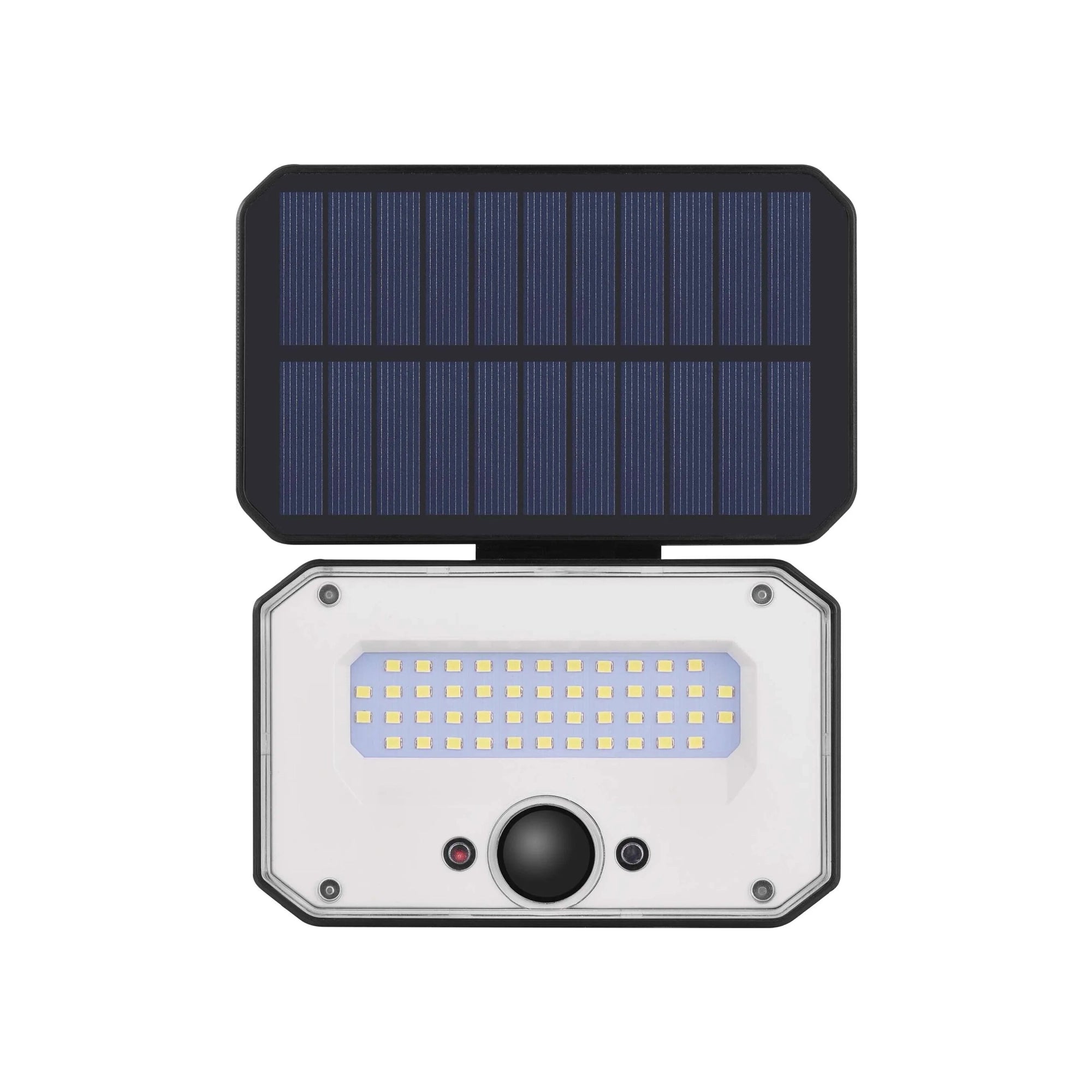 SPILO LED solarni reflektor, s daljinskim, senzor pokreta, crni, 3000K, IP54, 180mm