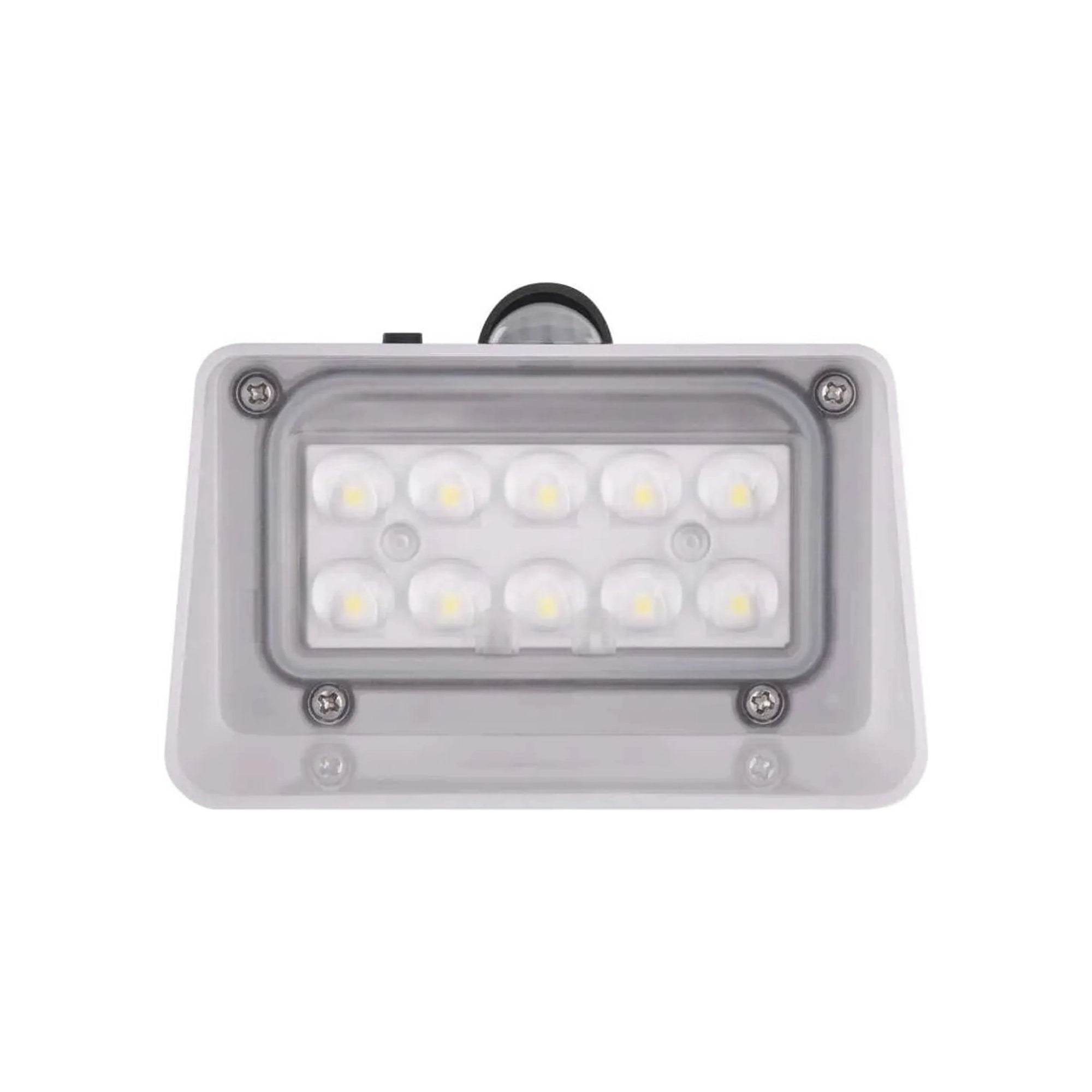 LUNIS LED solarna zidna svjetiljka, senzor pokreta, crna, 4000K, IP65, 138mm