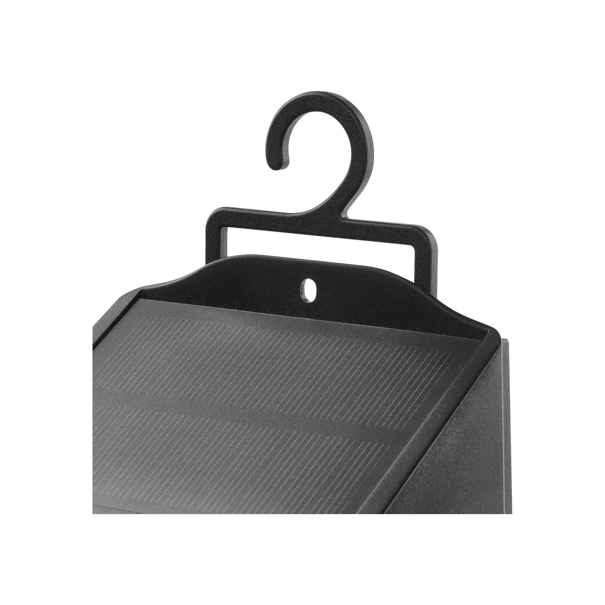 LUNIS LED solarna zidna svjetiljka, senzor pokreta, crna, 4000K, IP65, 138mm