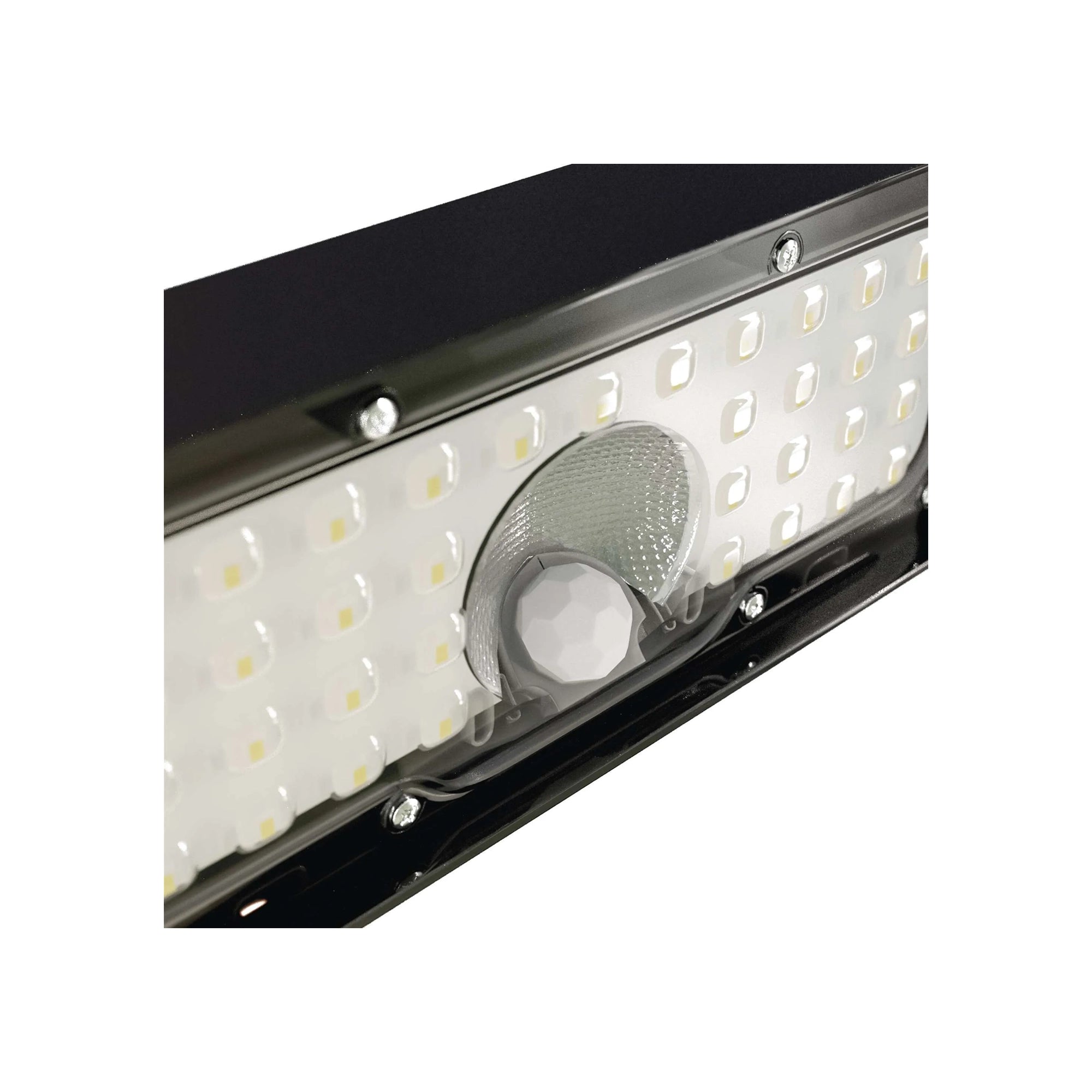 BRIXO LED solarna zidna svjetiljka, senzor pokreta, crna, 4000K, IP65, 42mm