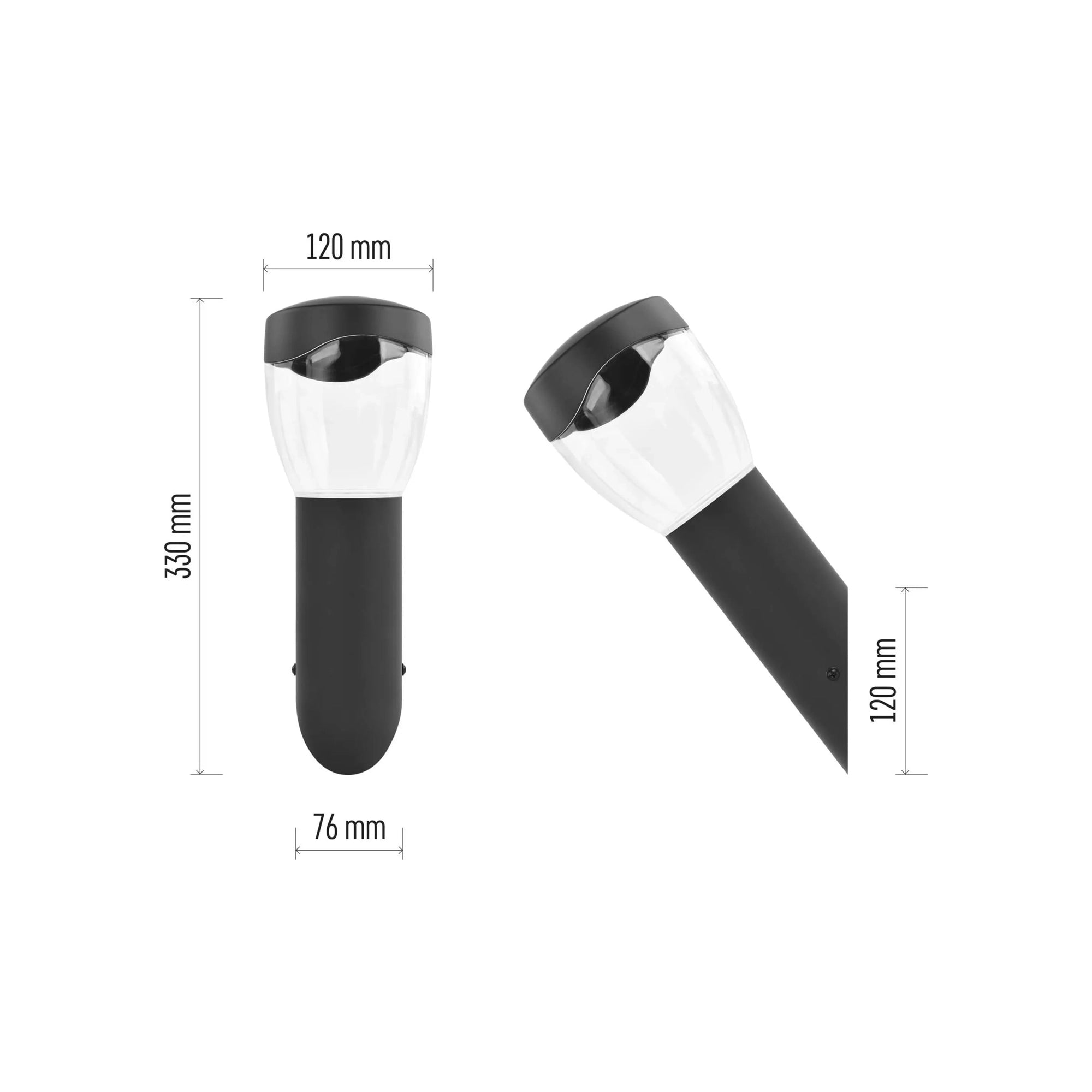 ARTEO zidna svjetiljka, antracit, 1xE27, IP44, 330mm