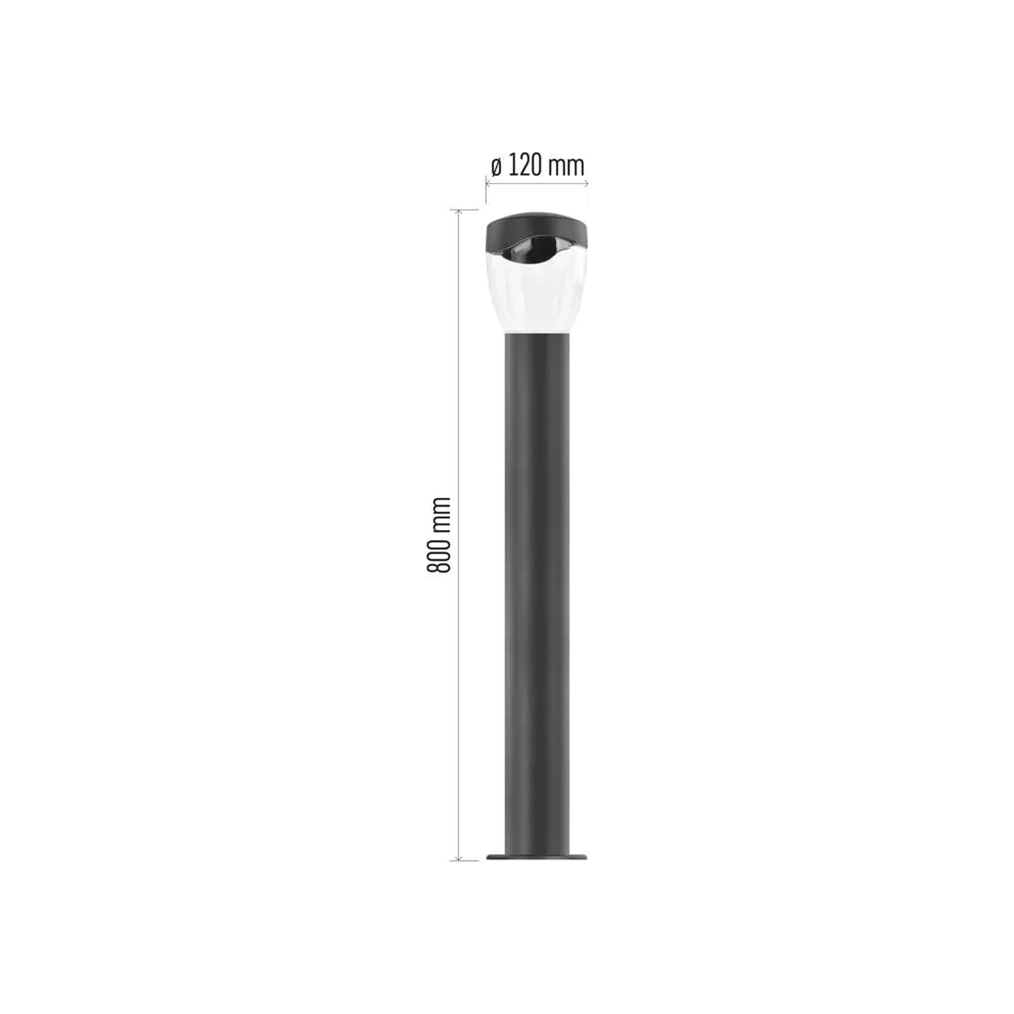 ARTEO vrtna svjetiljka, antracit, 1xE27, IP44, 800mm