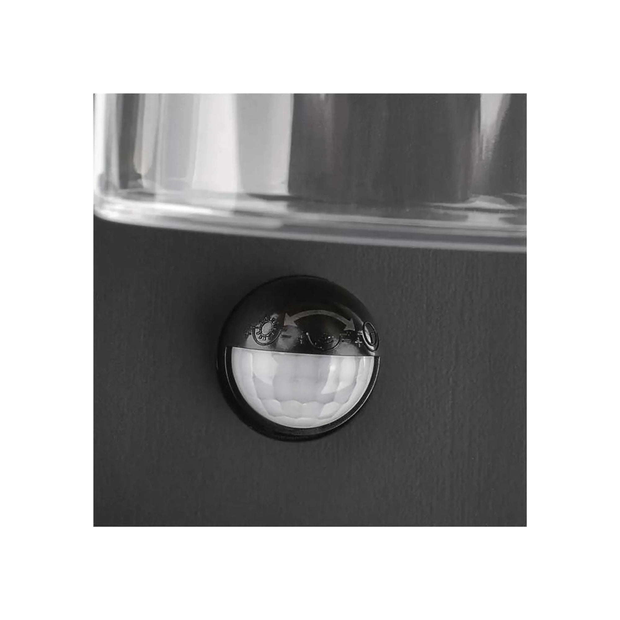 ZALA zidna svjetiljka, senzor pokreta, antracit, 1xE27, IP44, 270mm