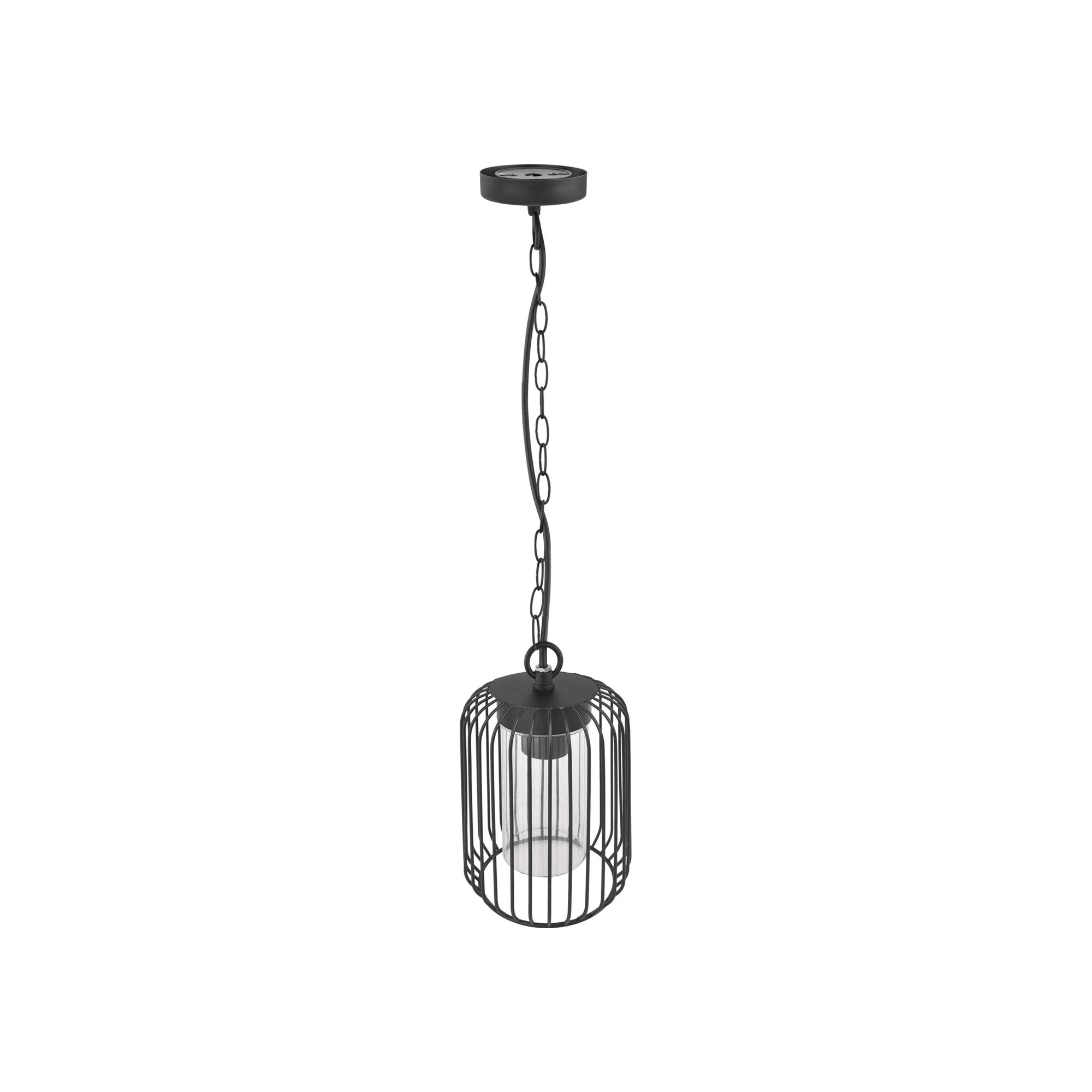SALVIA vanjska visilica, crna, 1xE27, IP44, 760mm