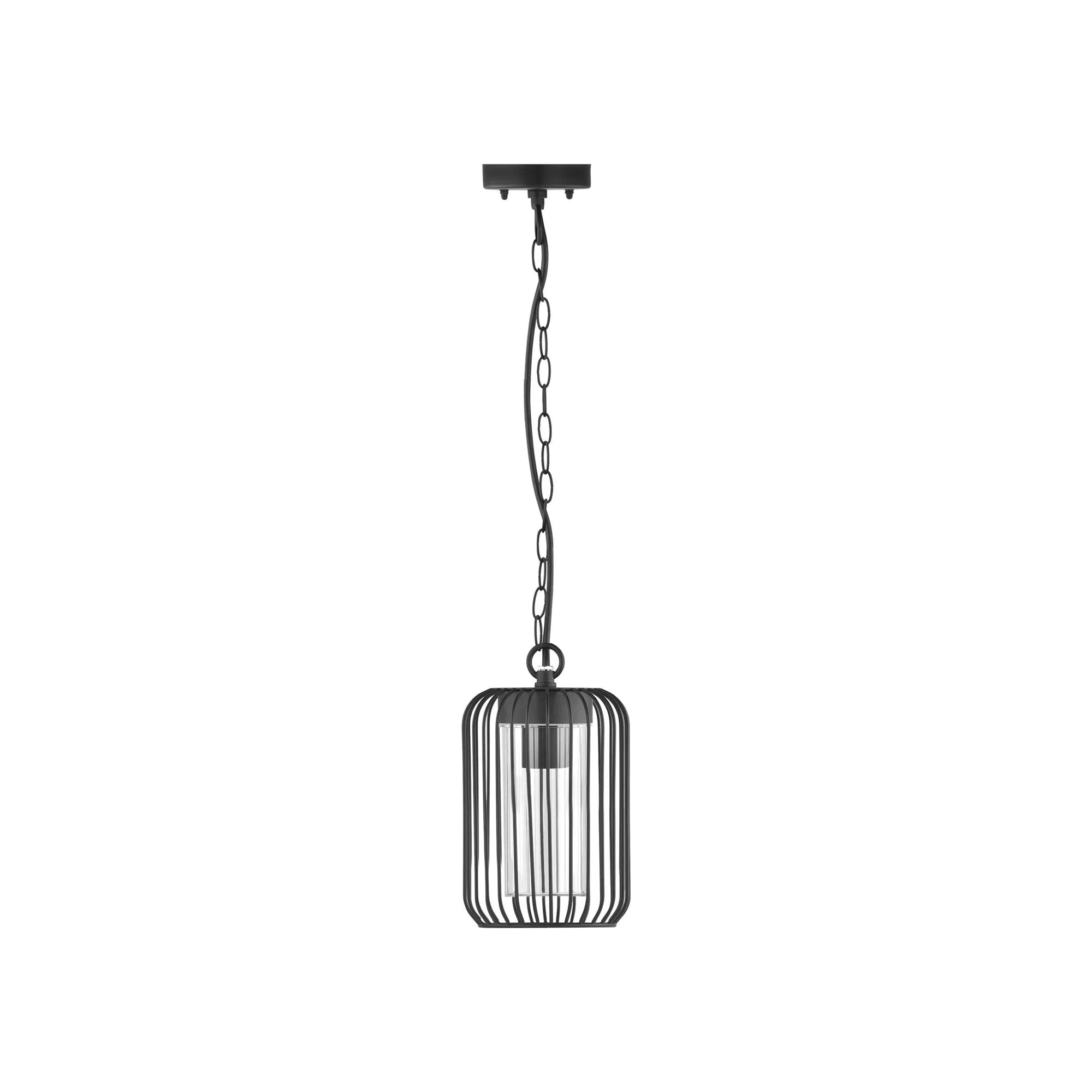 SALVIA vanjska visilica, crna, 1xE27, IP44, 760mm