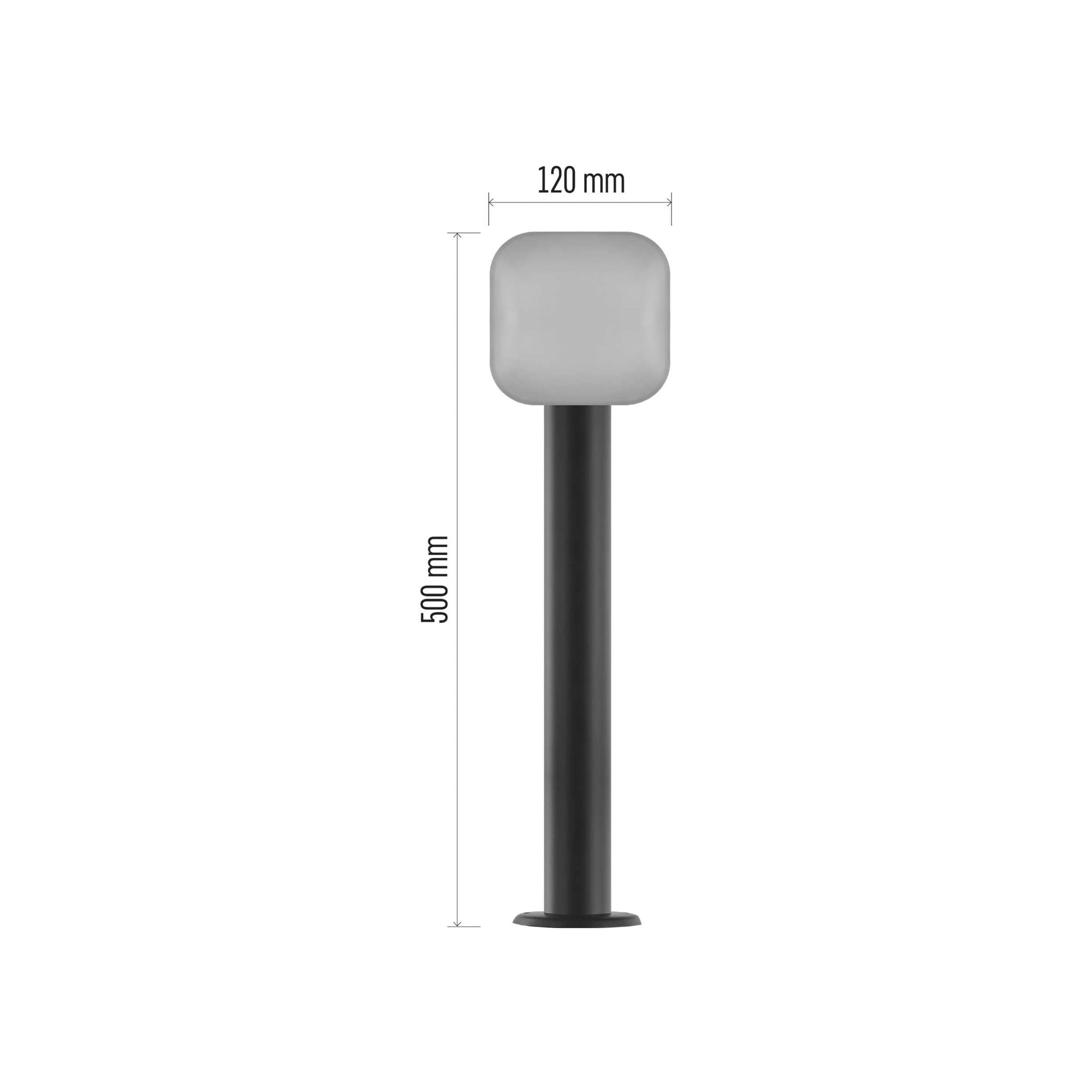 NIKA LED vrtna svjetiljka, antracit, 12.5W, 3000K, IP44, 500mm