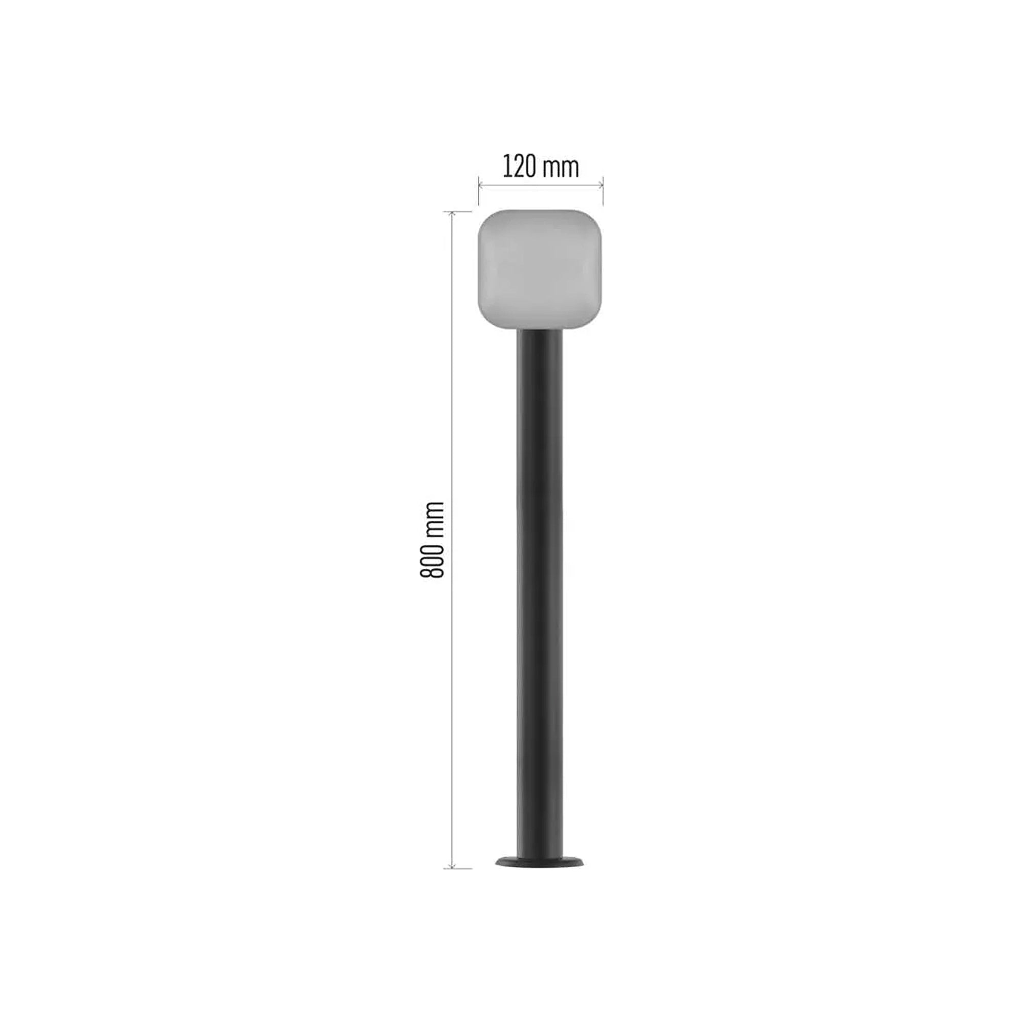 NIKA LED vrtna svjetiljka, antracit, 12.5W, 3000K, IP44, 800mm