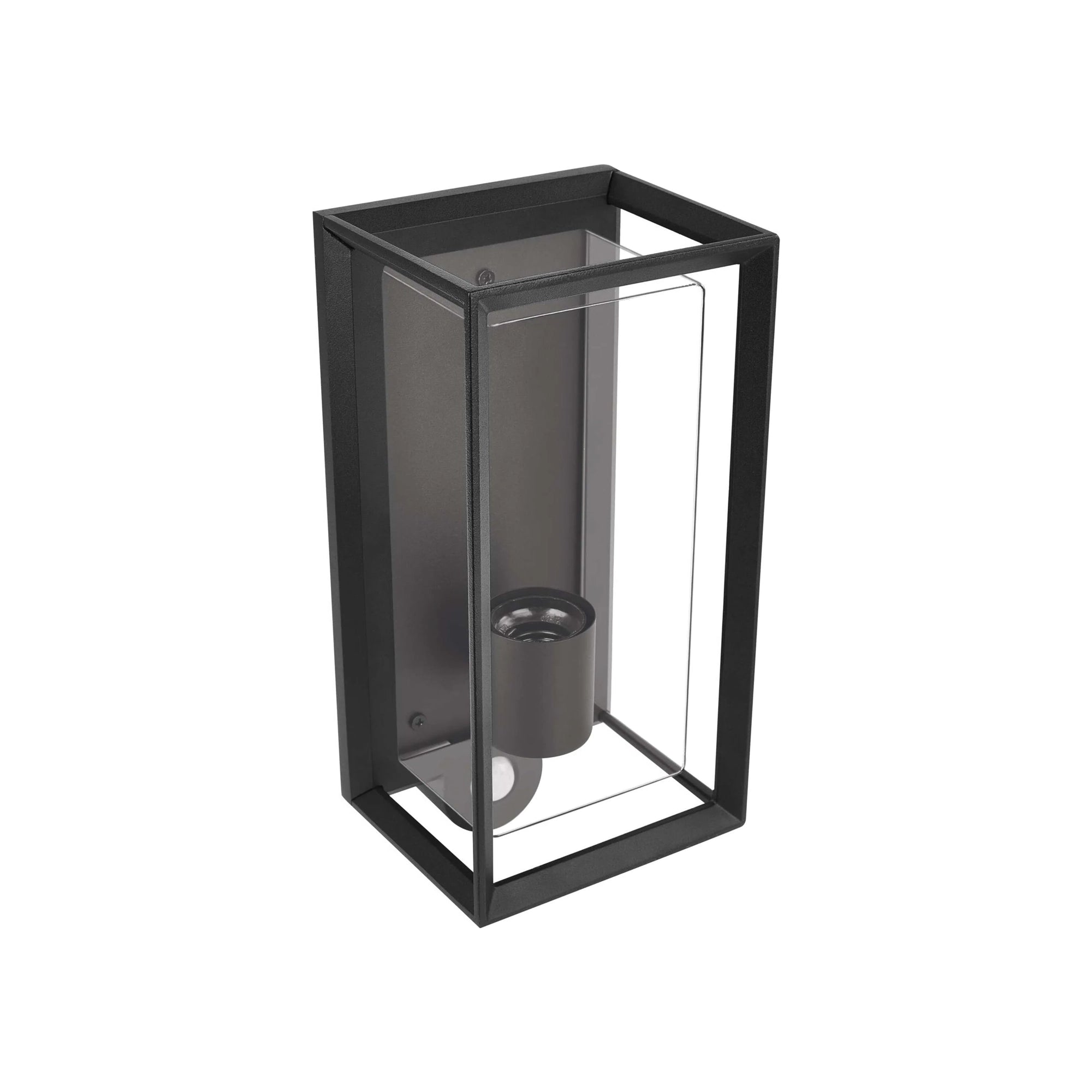 MALVA zidna svjetiljka, senzor pokreta, crna, 1xE27, IP44, 280mm