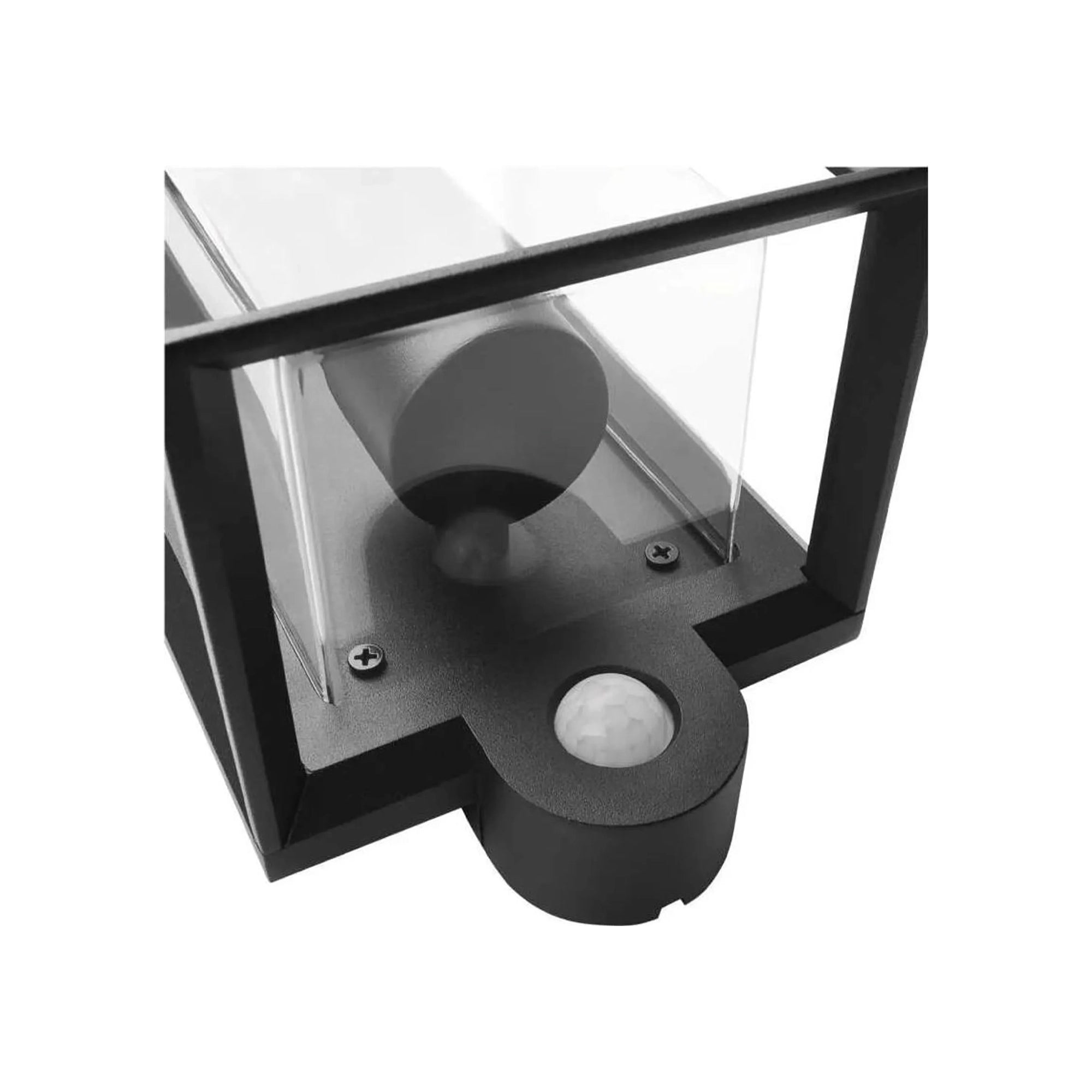 MALVA zidna svjetiljka, senzor pokreta, crna, 1xE27, IP44, 280mm