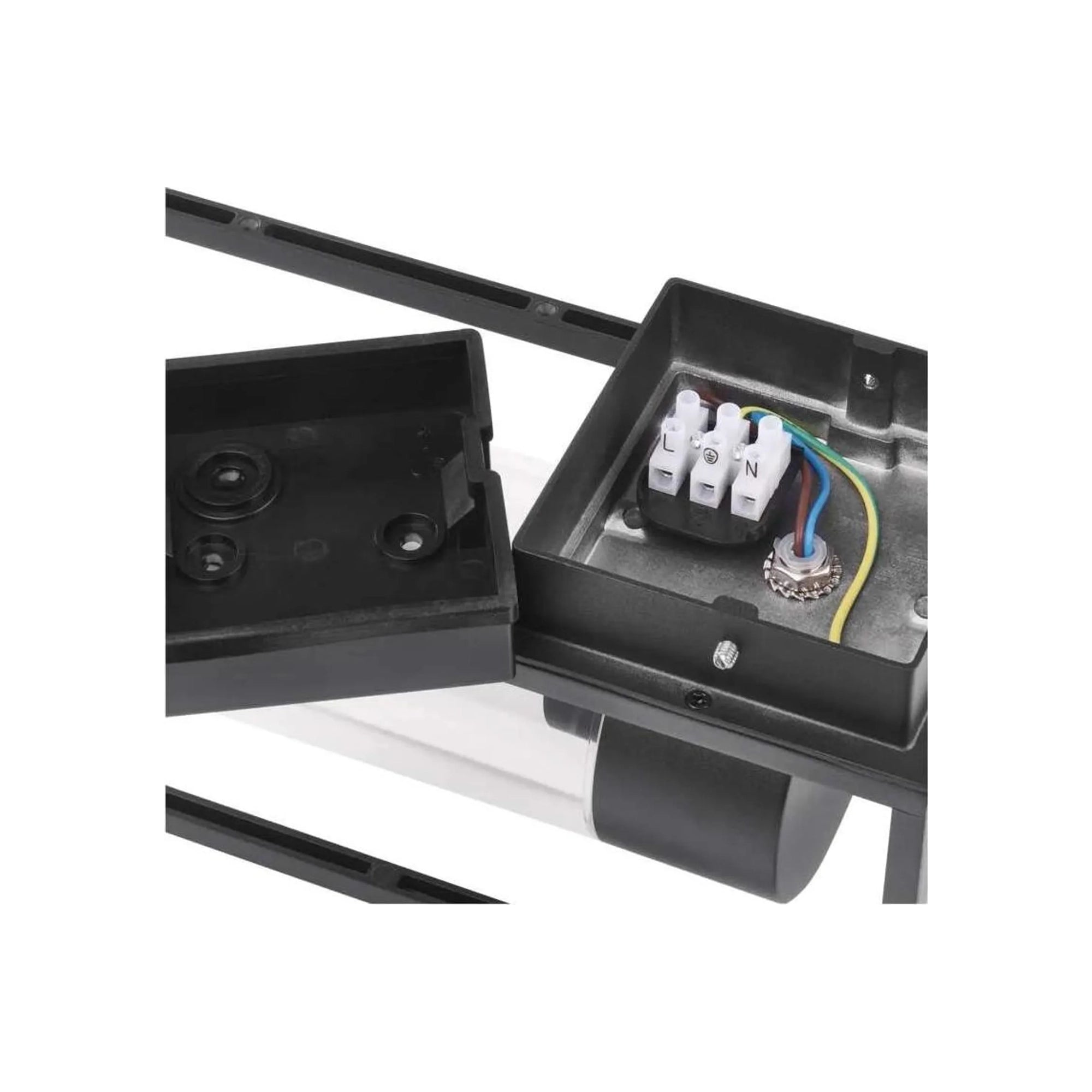 TILIIA zidna svjetiljka, crna, 1xE27, IP44, 270mm